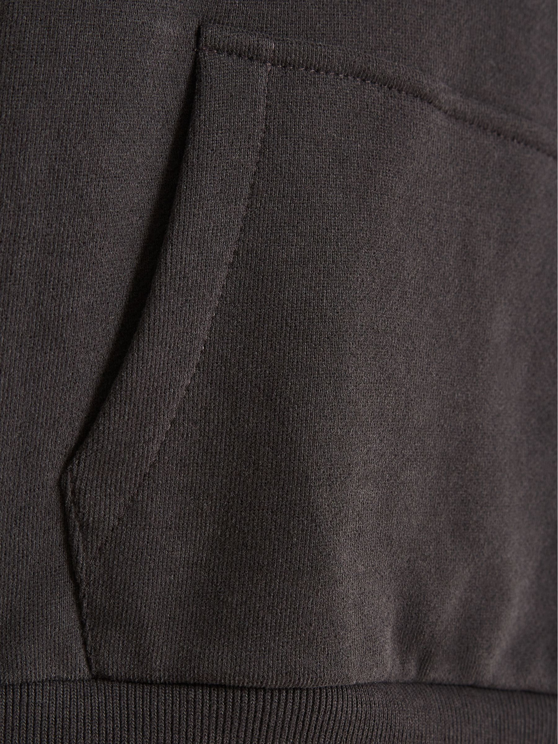 Oversize-Kapuzensweatshirt aus Baumwoll-Jersey, Washed Black - Bild 6 von 6