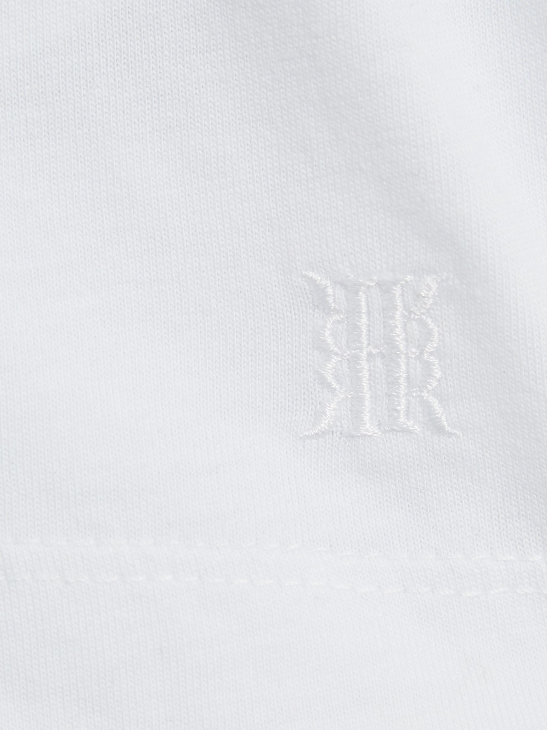 3-9 yrs Cotton Crew Neck T-Shirt in White - Image 6 of 6