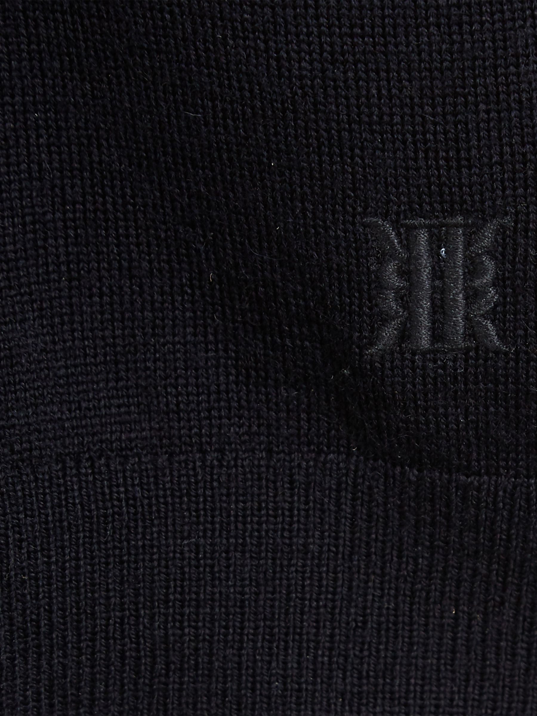 Crew Neck Knitted Jumper in Navy - Image 7 of 7