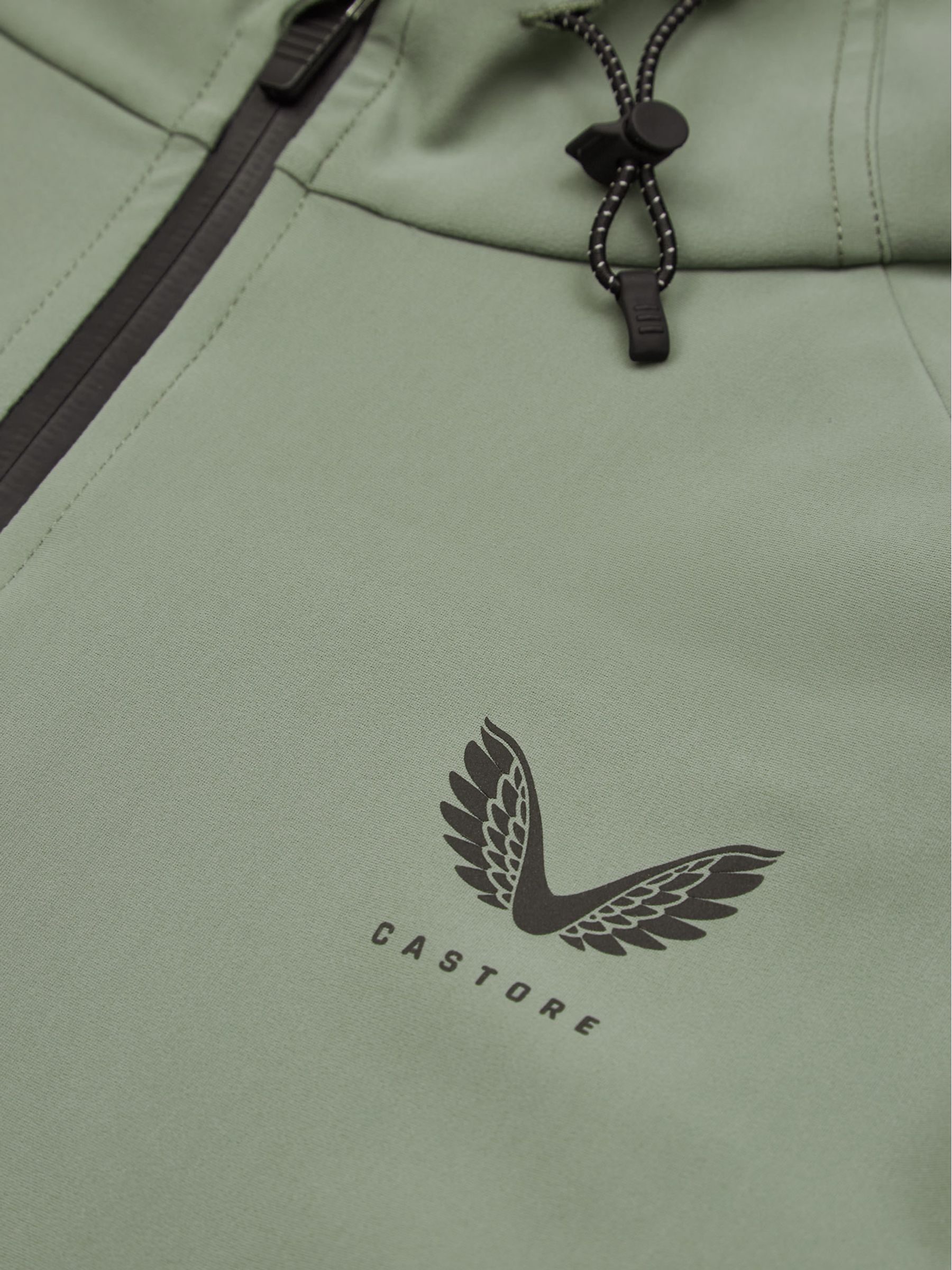 Castore Bonded Running Jacket in Khaki - Image 7 of 7