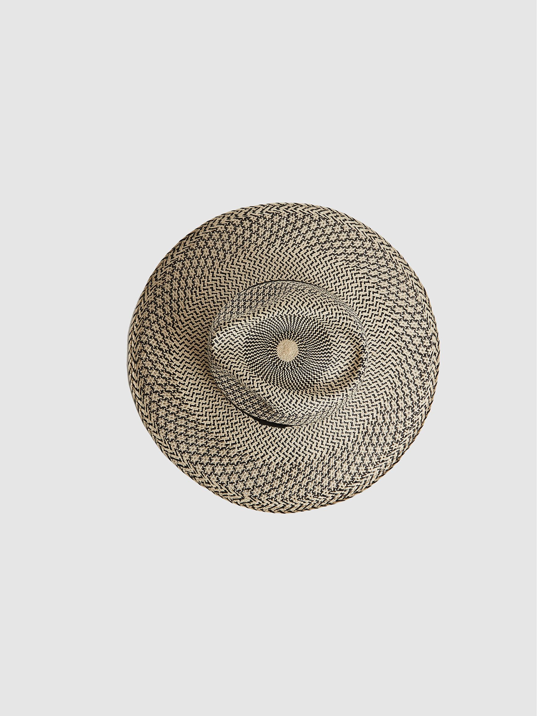 Star Weave Panama Hat in Neutral - Image 3 of 4