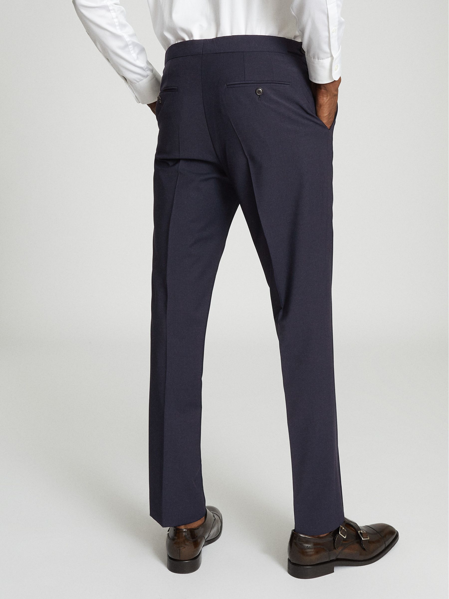 Modern Fit Travel Trousers in Navy - Image 5 of 5