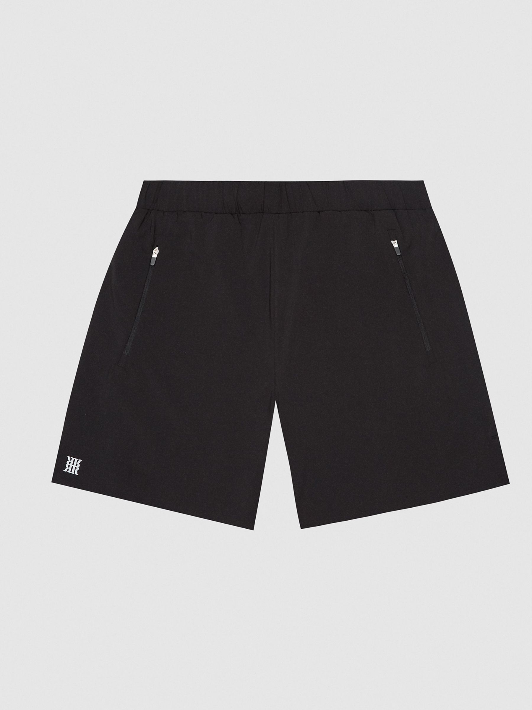 Windproof Running Shorts in Black - Image 2 of 7