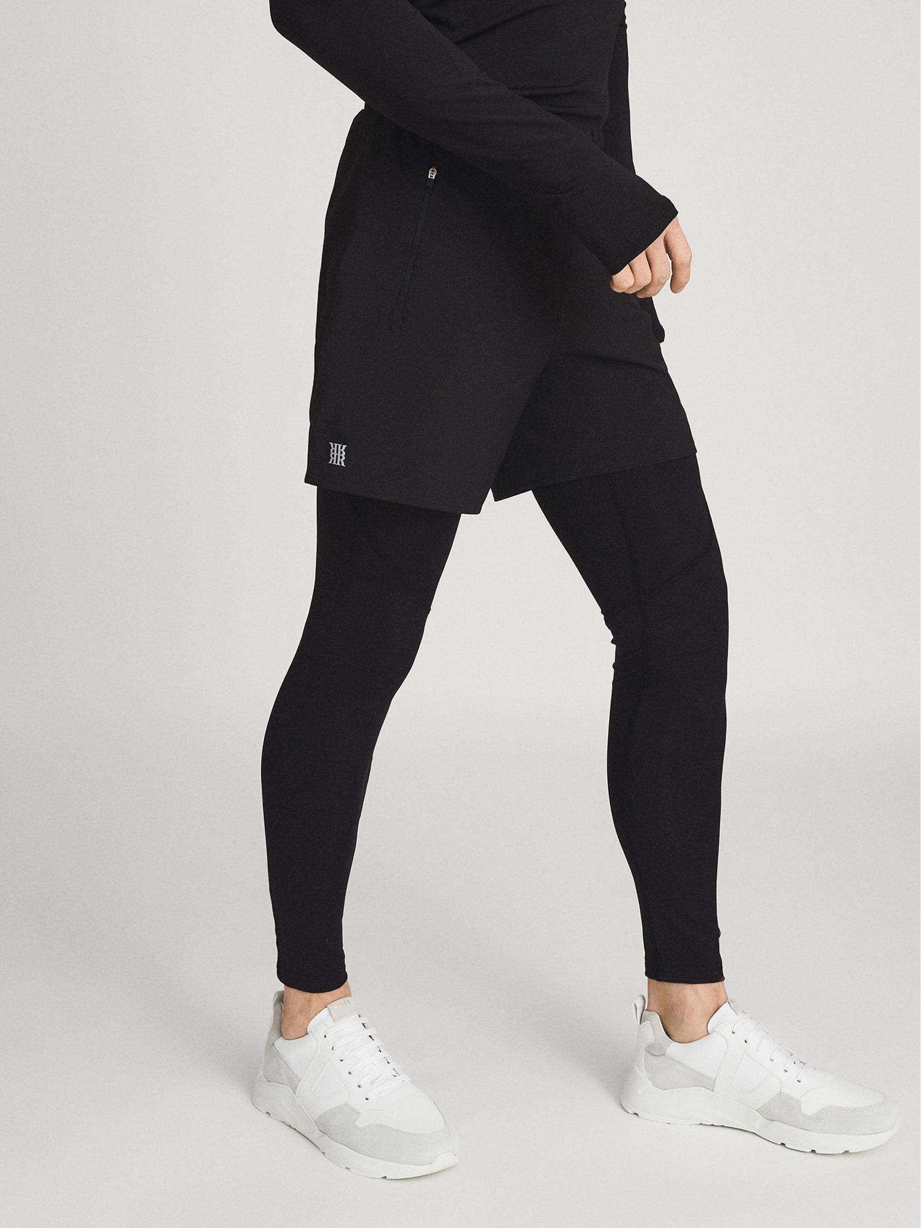 Windproof Running Shorts in Black - Image 7 of 7