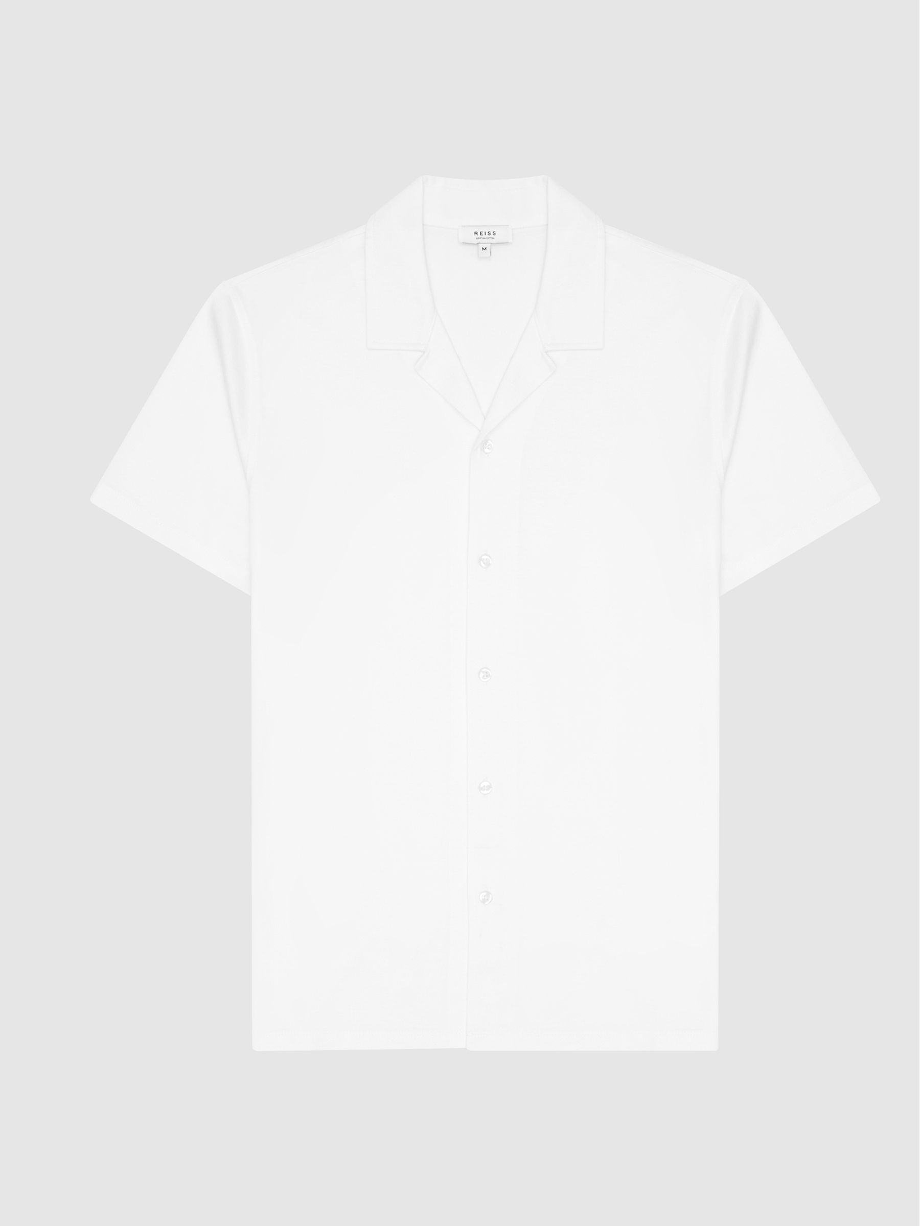 Mercerised Cotton Jersey Shirt in White - Image 2 of 5