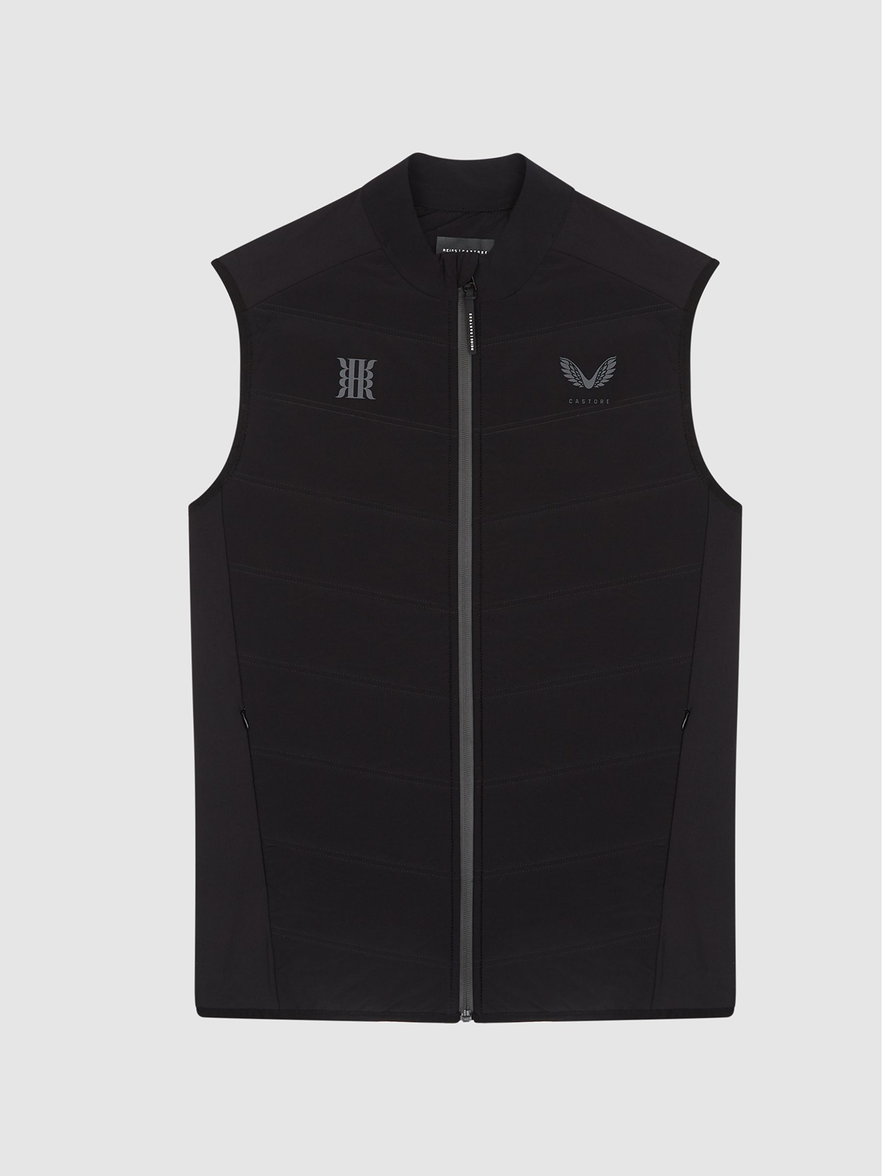 Hybrid Shell Gilet in Black - Image 2 of 7