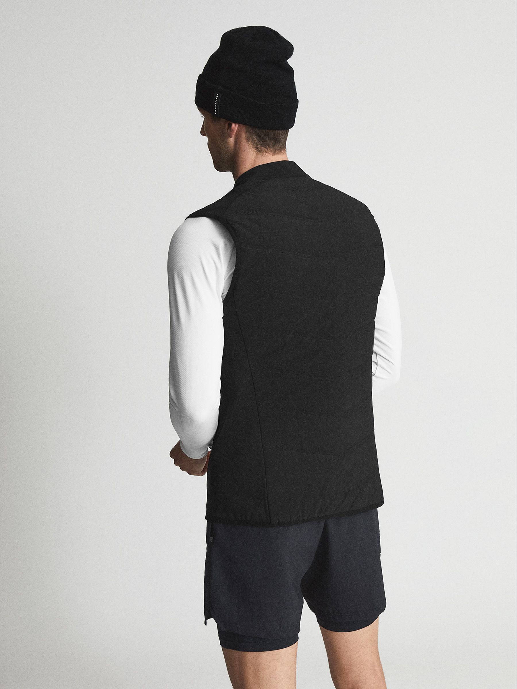 Hybrid Shell Gilet in Black - Image 5 of 7