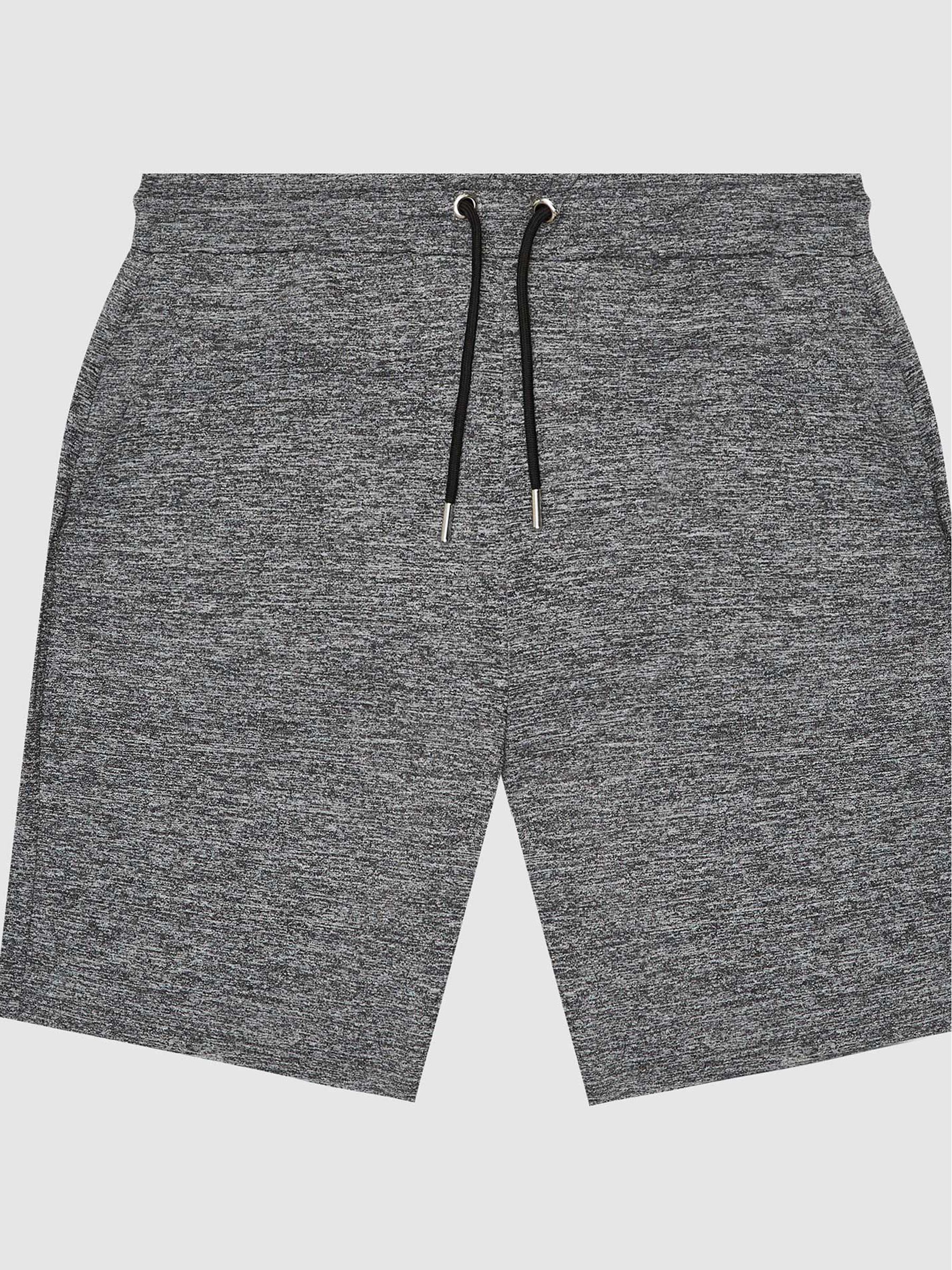 Melange High Stretch Jersey Shorts in Charcoal - Image 2 of 6