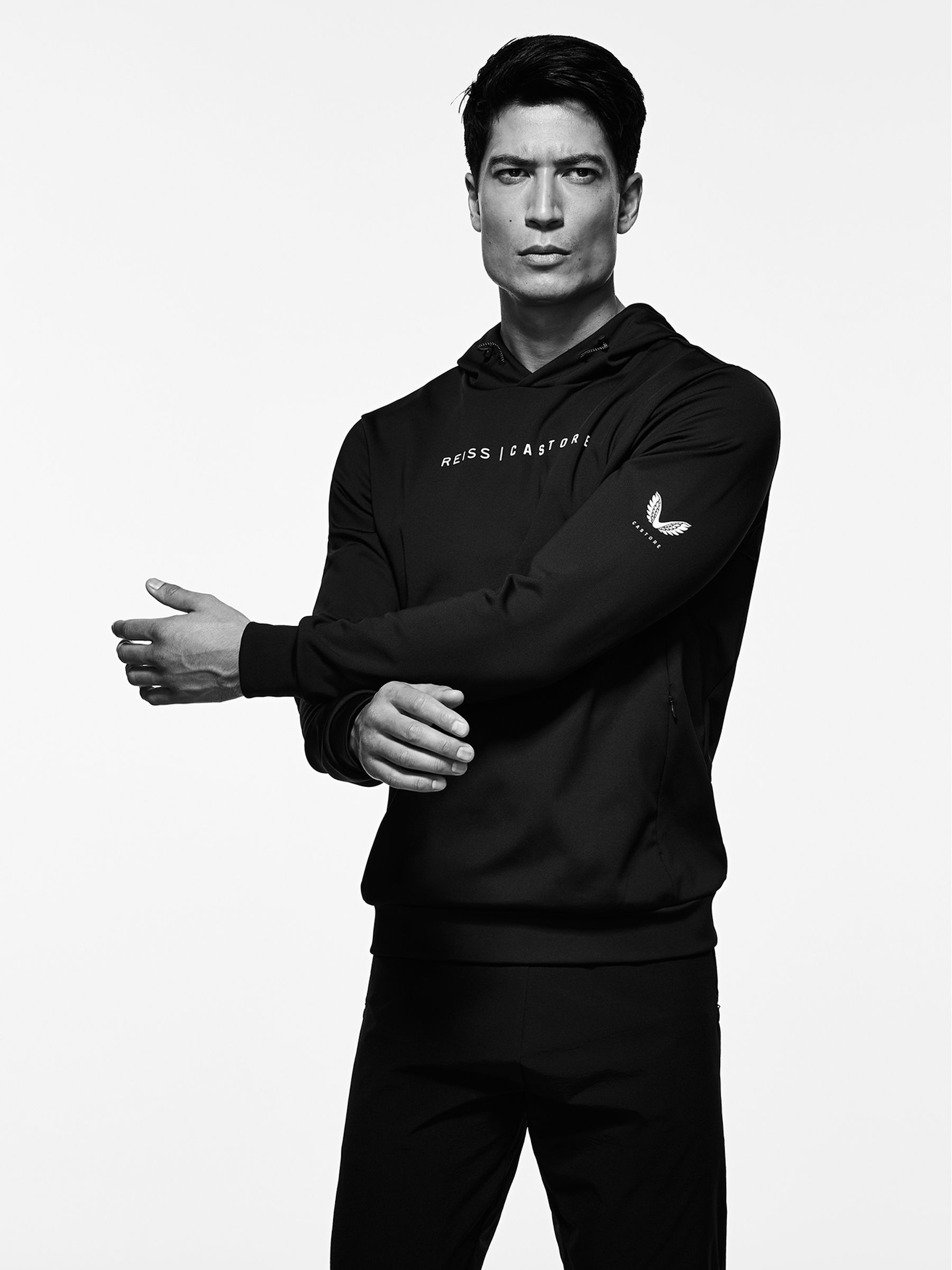 Castore Weatherproof Hoodie in Navy - Image 1 of 7