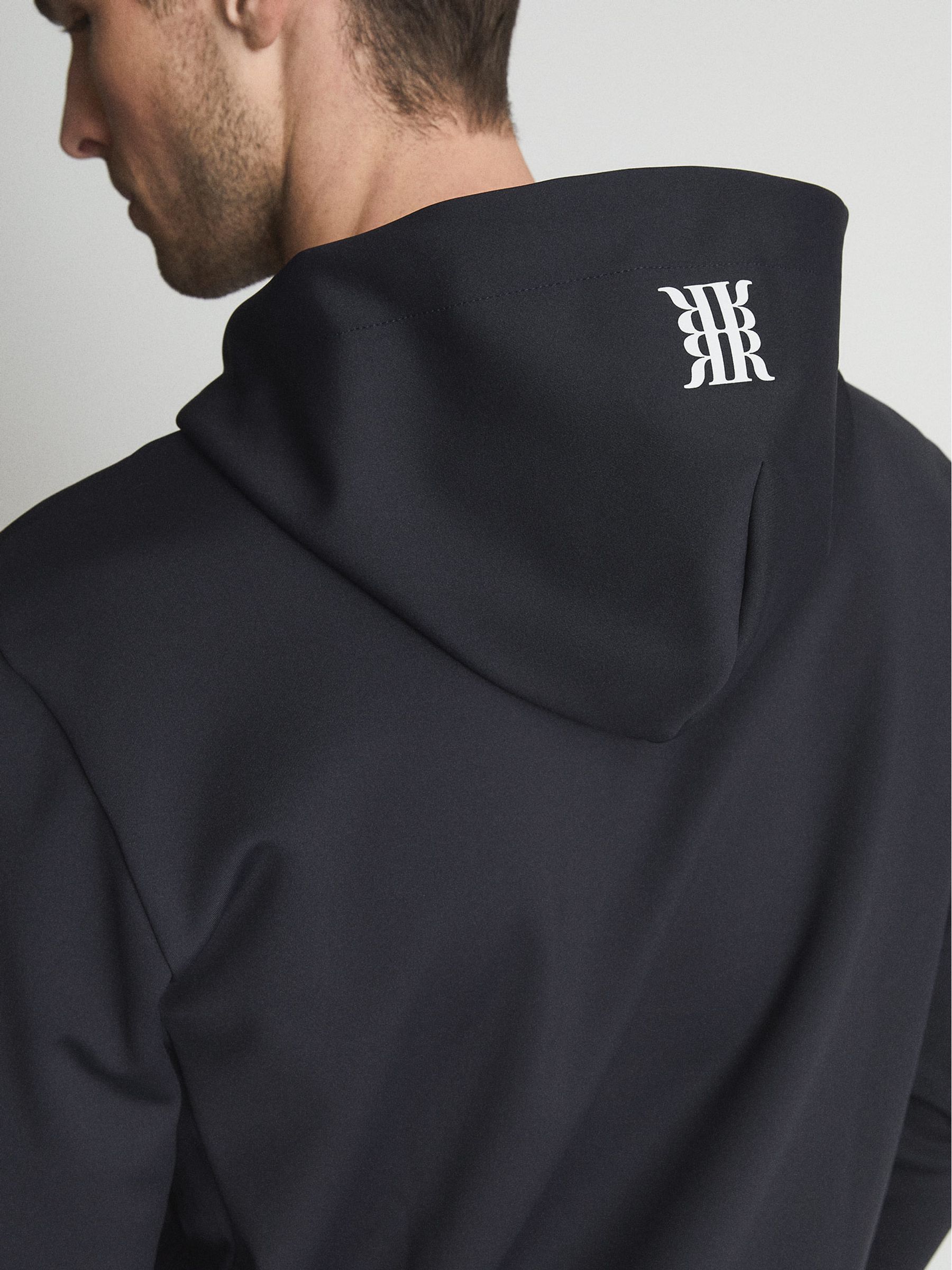 Castore Weatherproof Hoodie in Navy - Image 5 of 7
