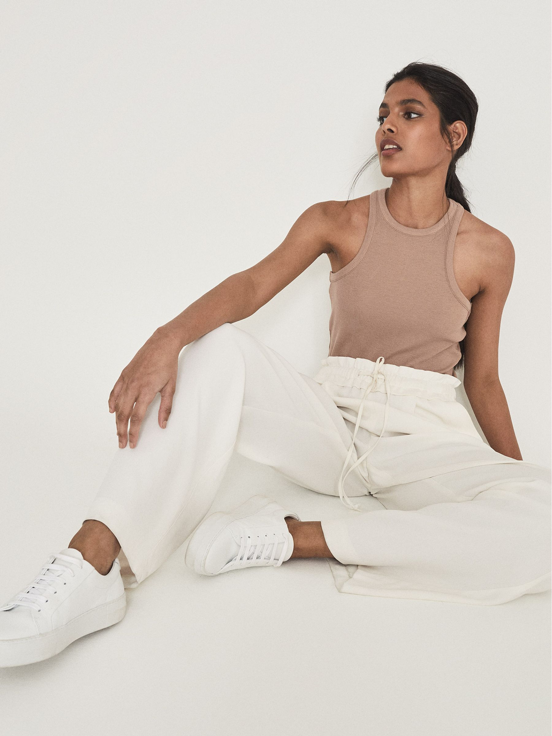 Ribbed Racer Tank Tops 3 Pack in Multi - Image 6 of 7