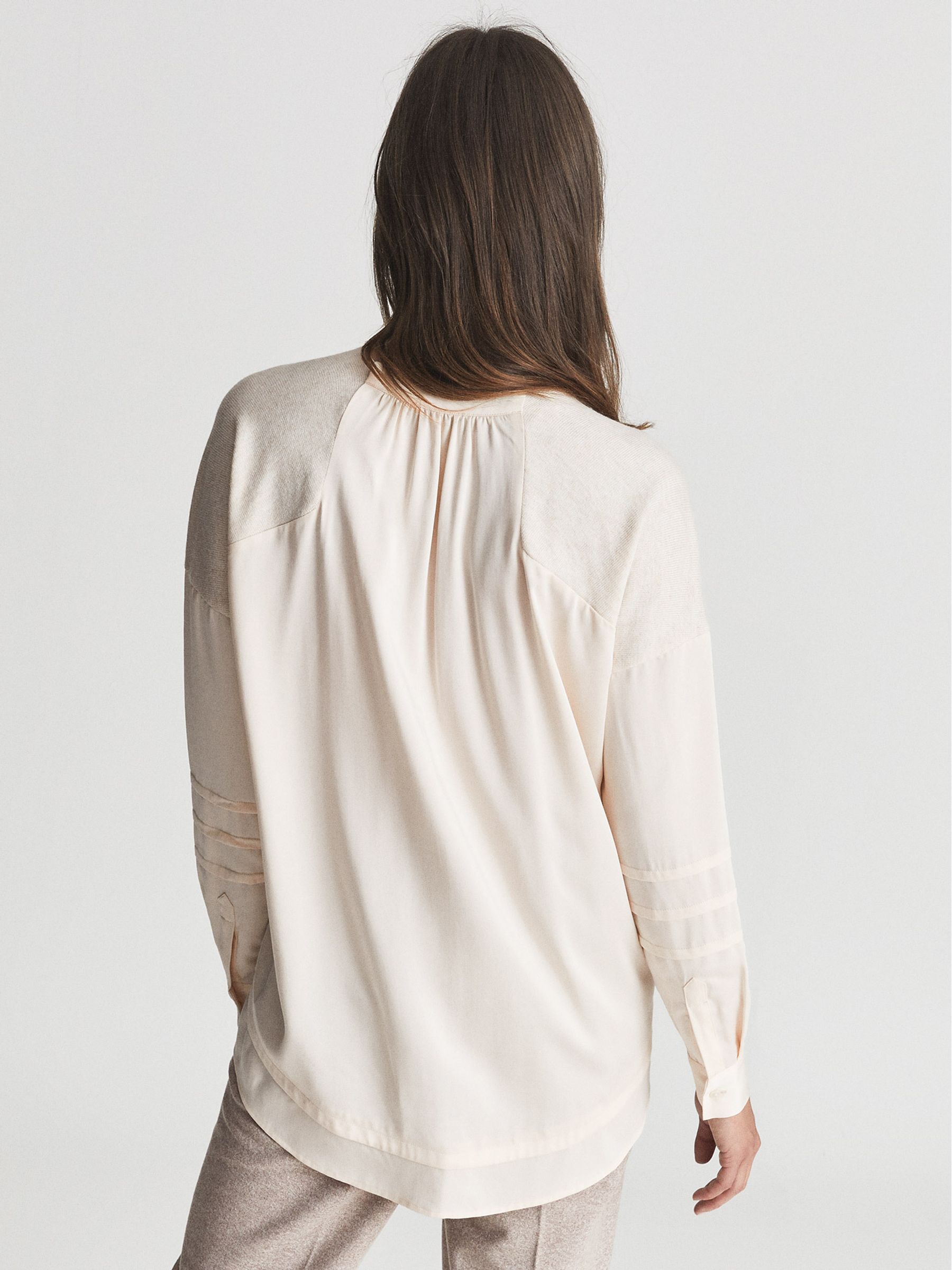 Cashmere Blend Cardigan in Oatmeal - Image 5 of 5