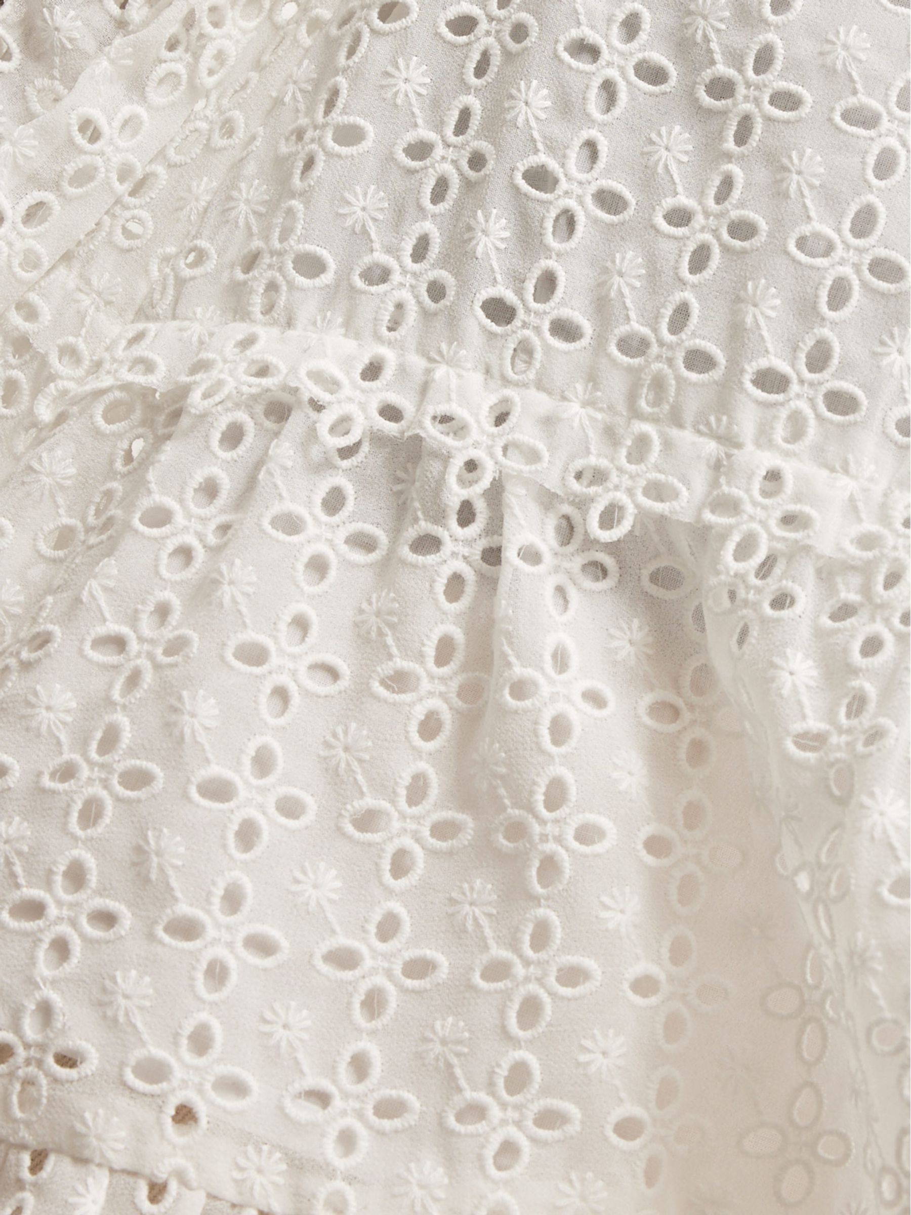 Embroidered Lace Blouse in Ivory - Image 6 of 6