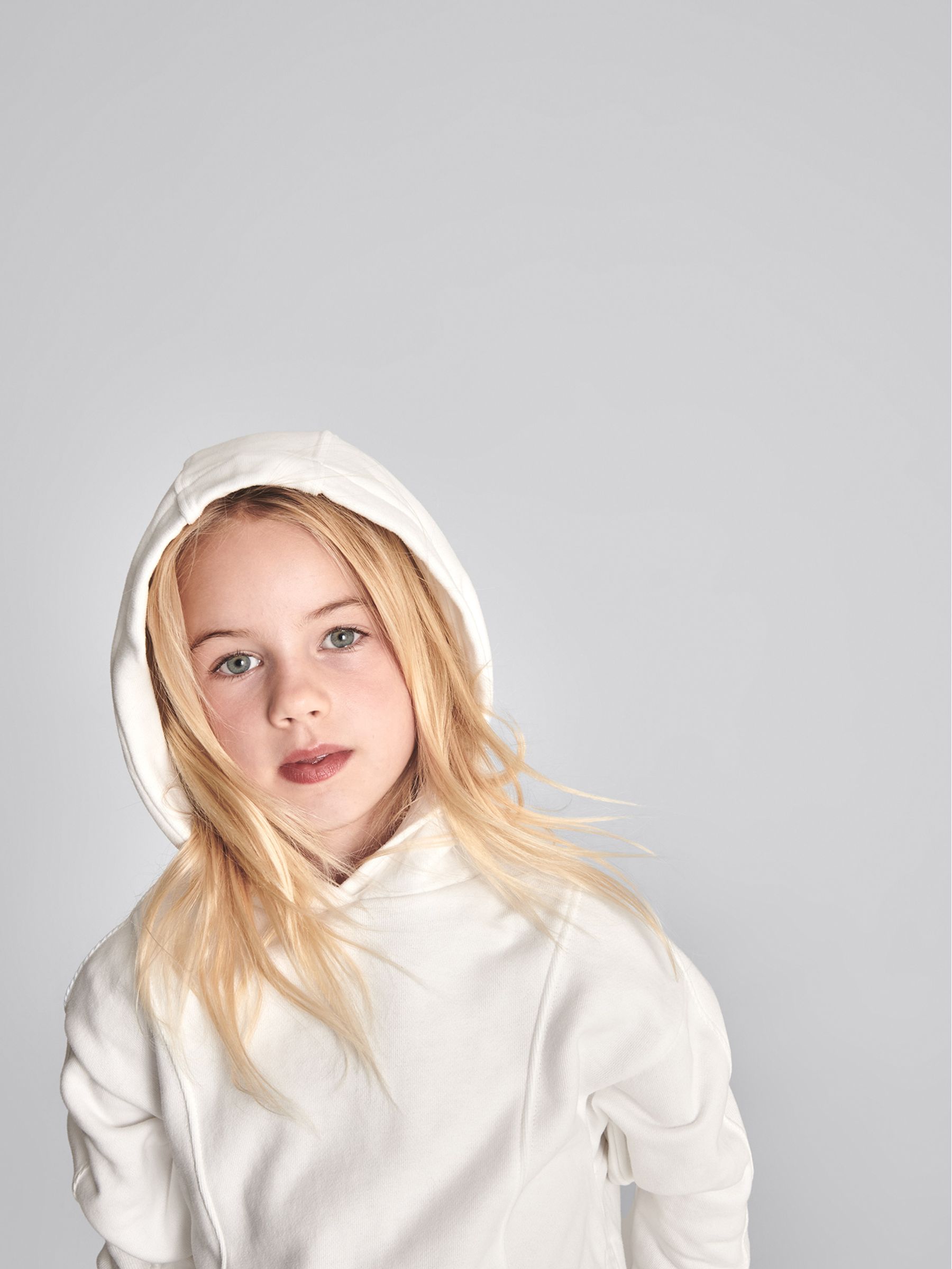 Jersey Hoodie in White - Image 3 of 7