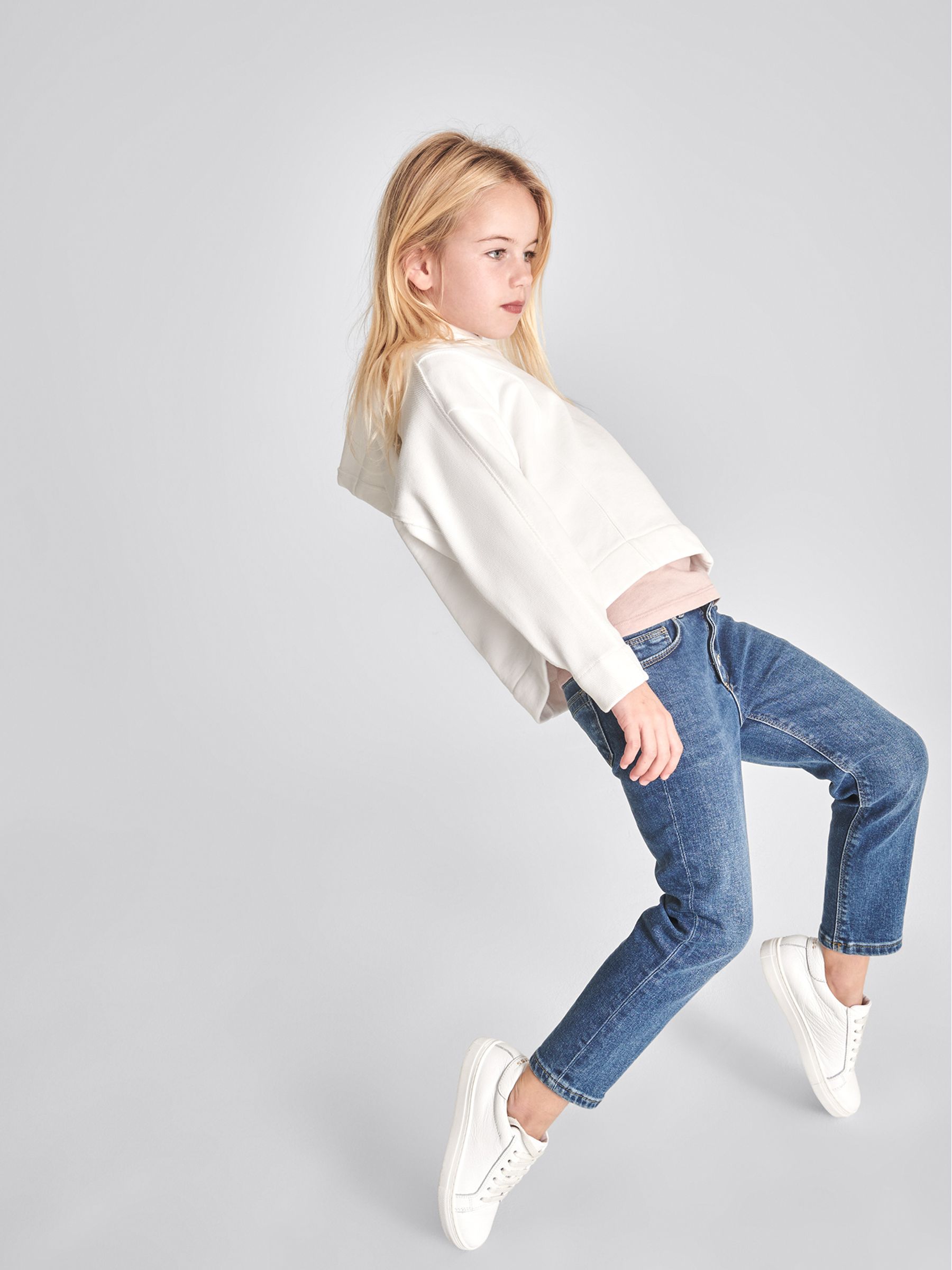 Jersey Hoodie in White - Image 4 of 7