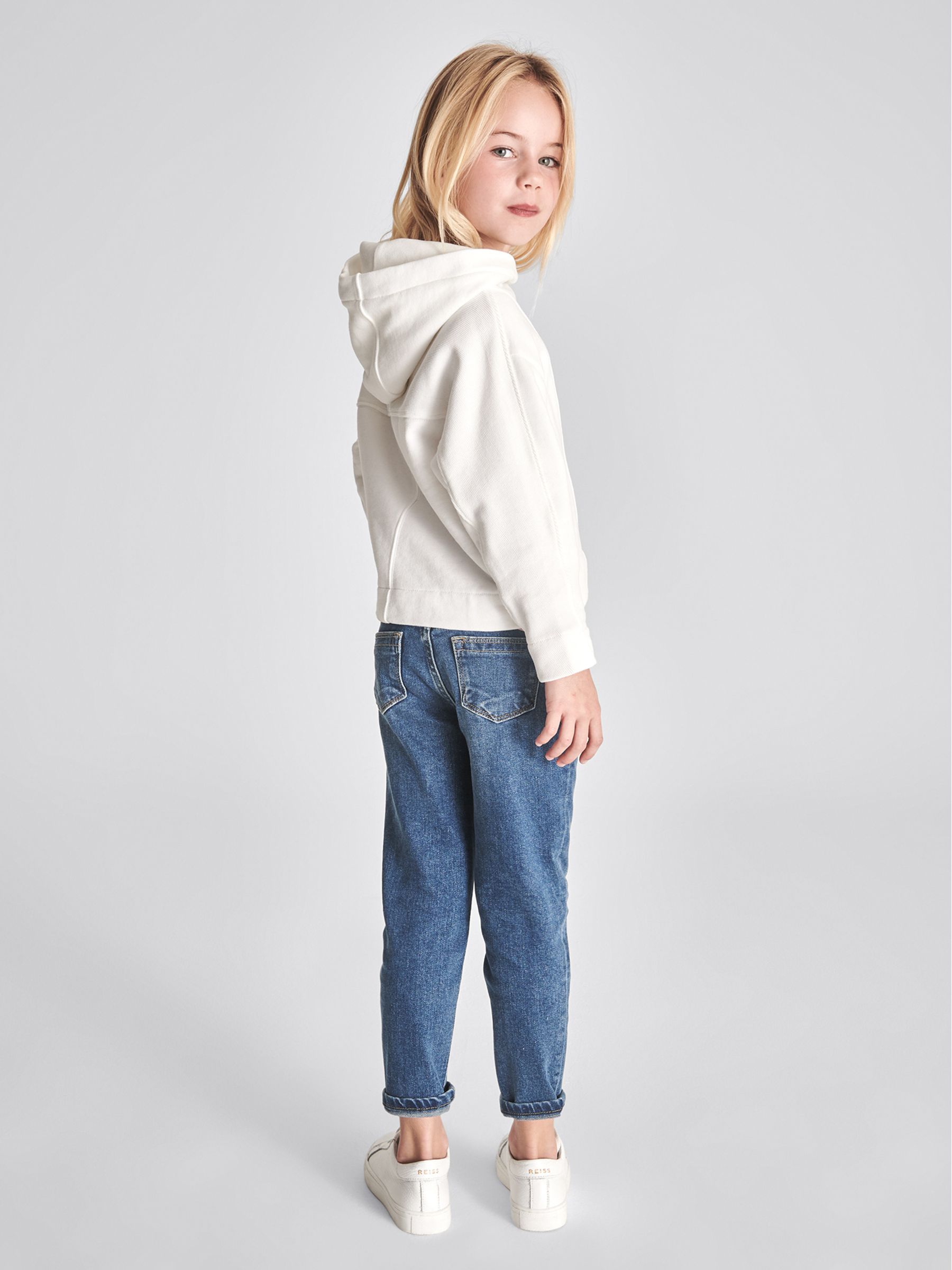 Jersey Hoodie in White - Image 5 of 7