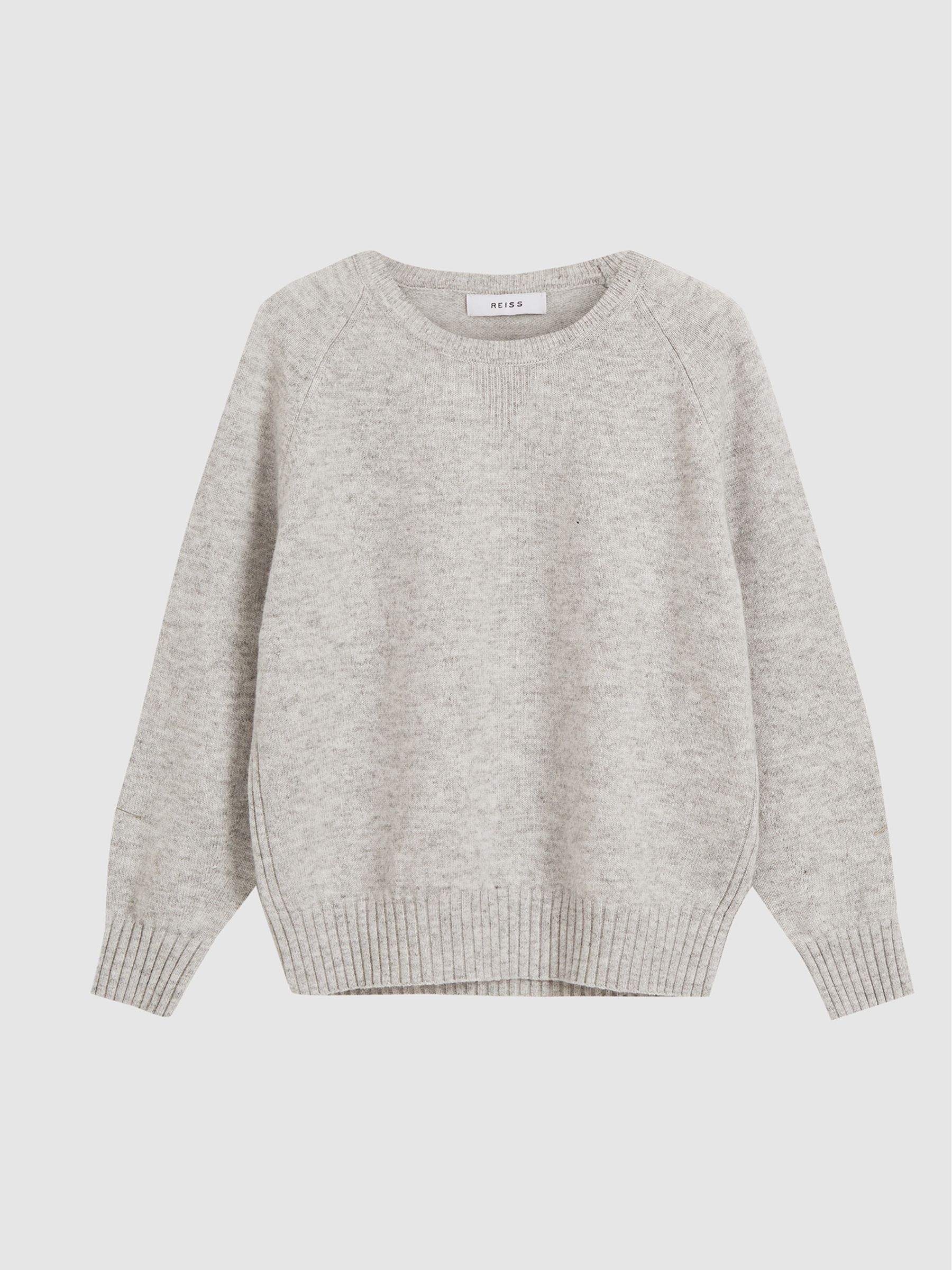 Wool Cashmere Blend Jumper in Grey Marl - Image 2 of 6