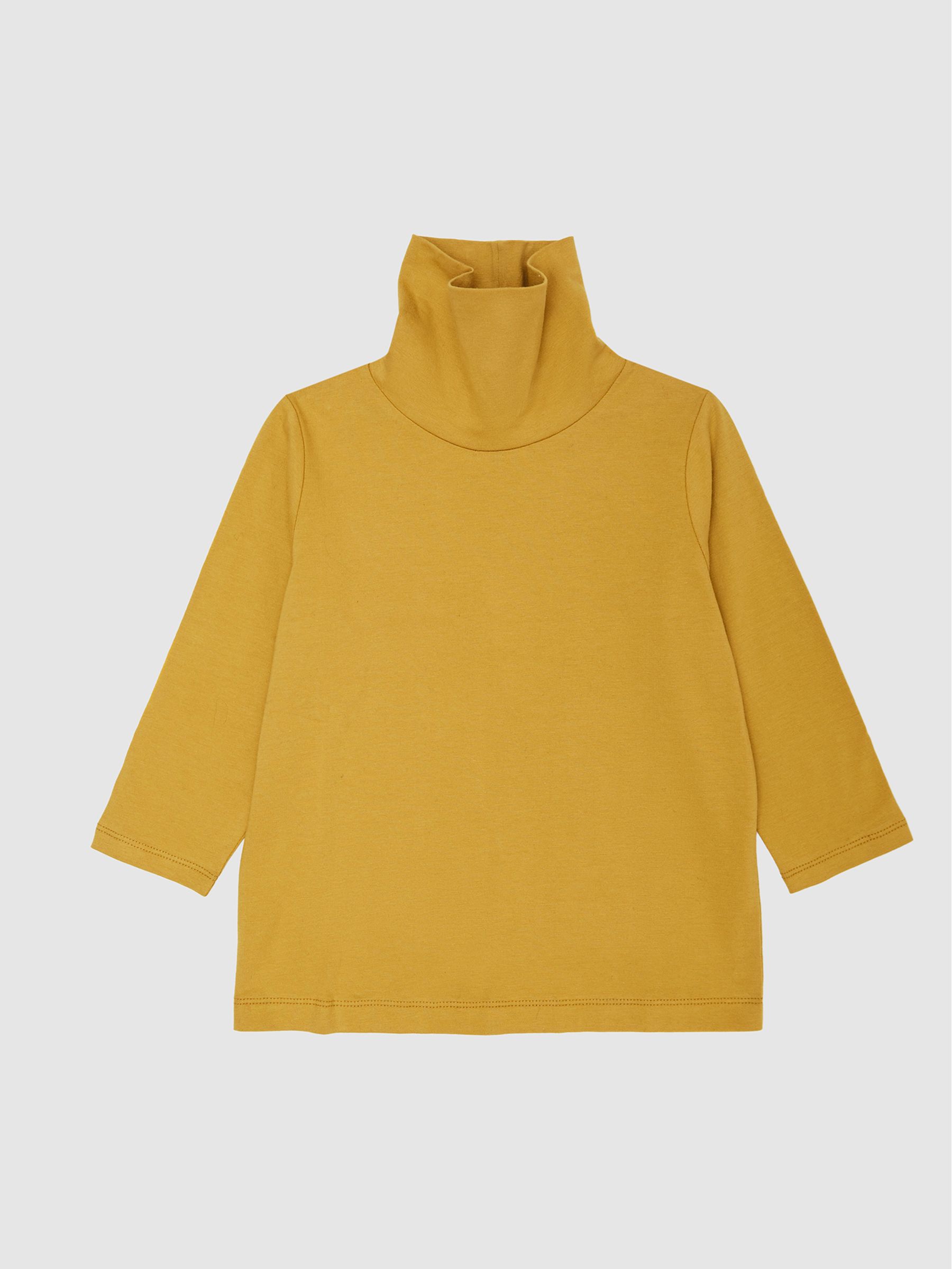 Roll Neck Top in Ochre - Image 2 of 6