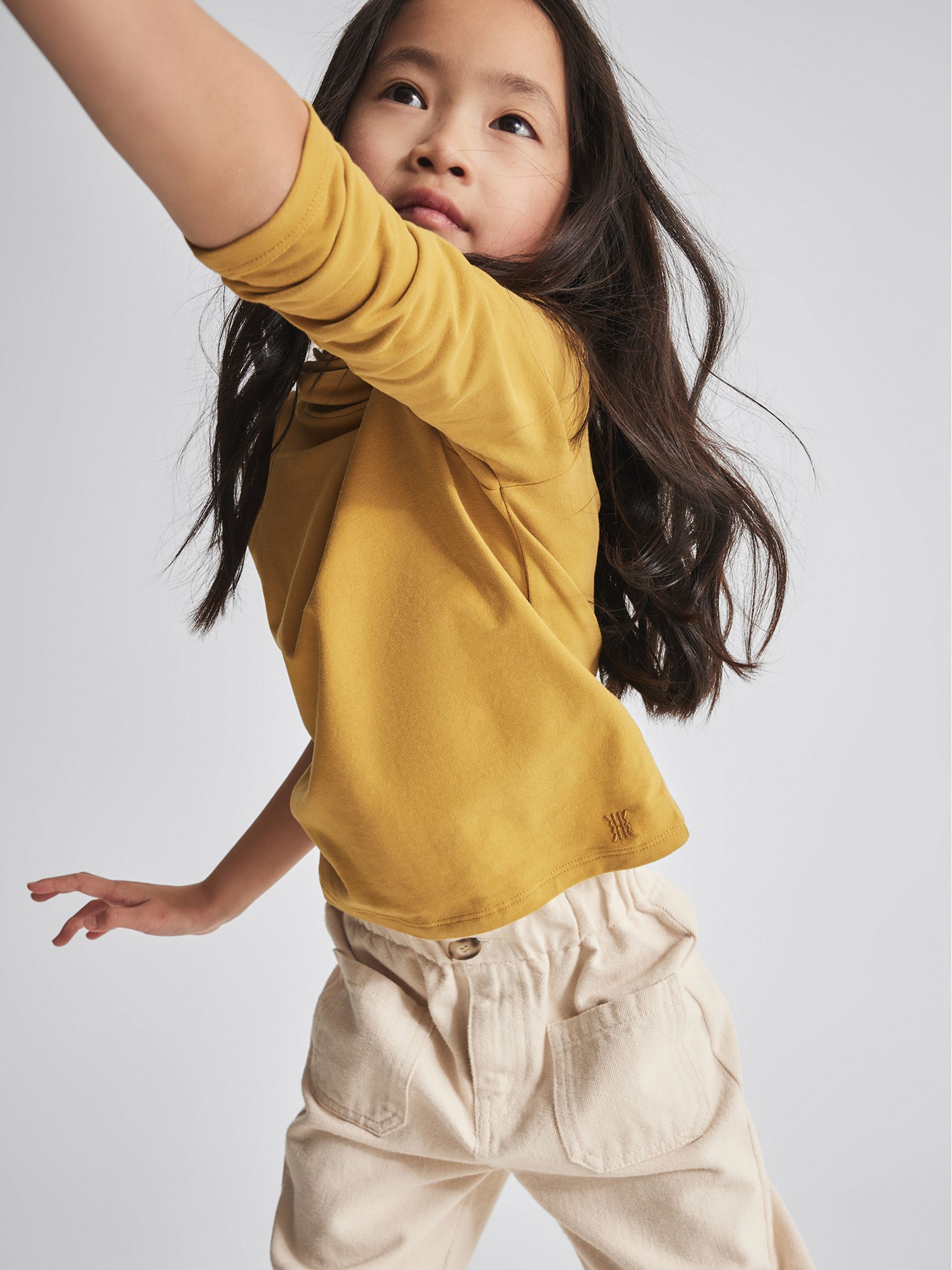 Roll Neck Top in Ochre - Image 4 of 6