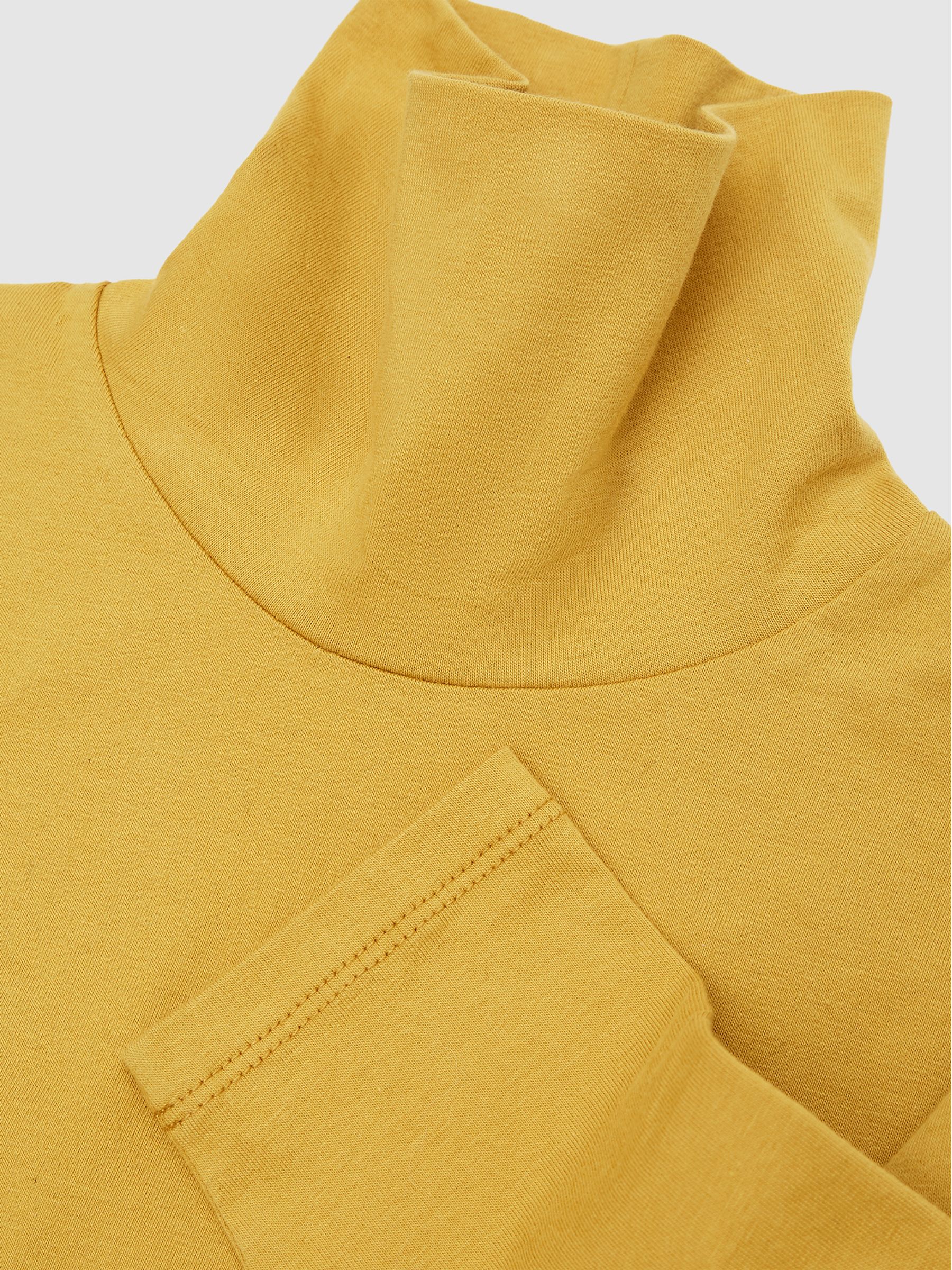 Roll Neck Top in Ochre - Image 6 of 6