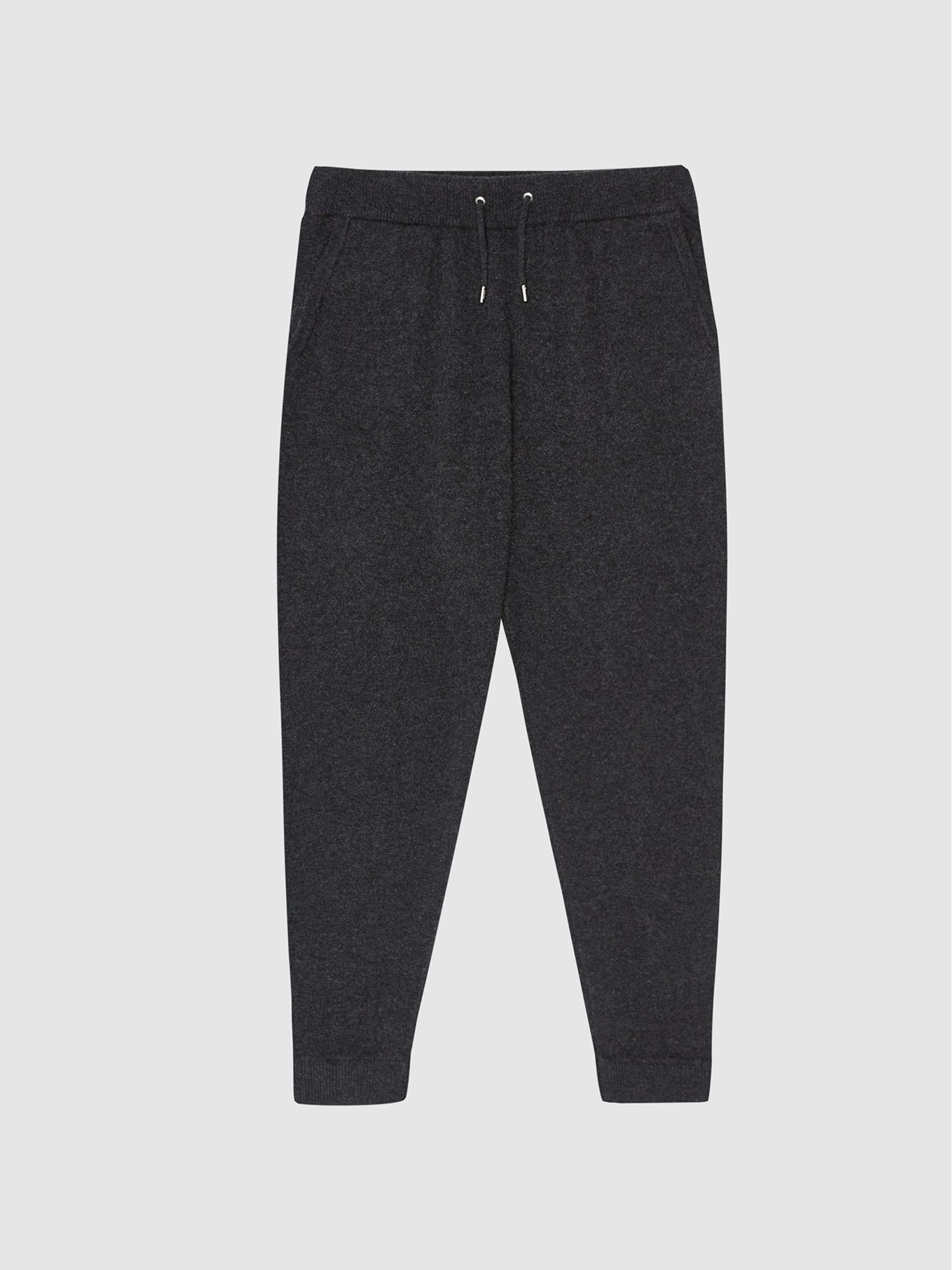 Cashmere Blend Joggers in Charcoal - Image 2 of 5