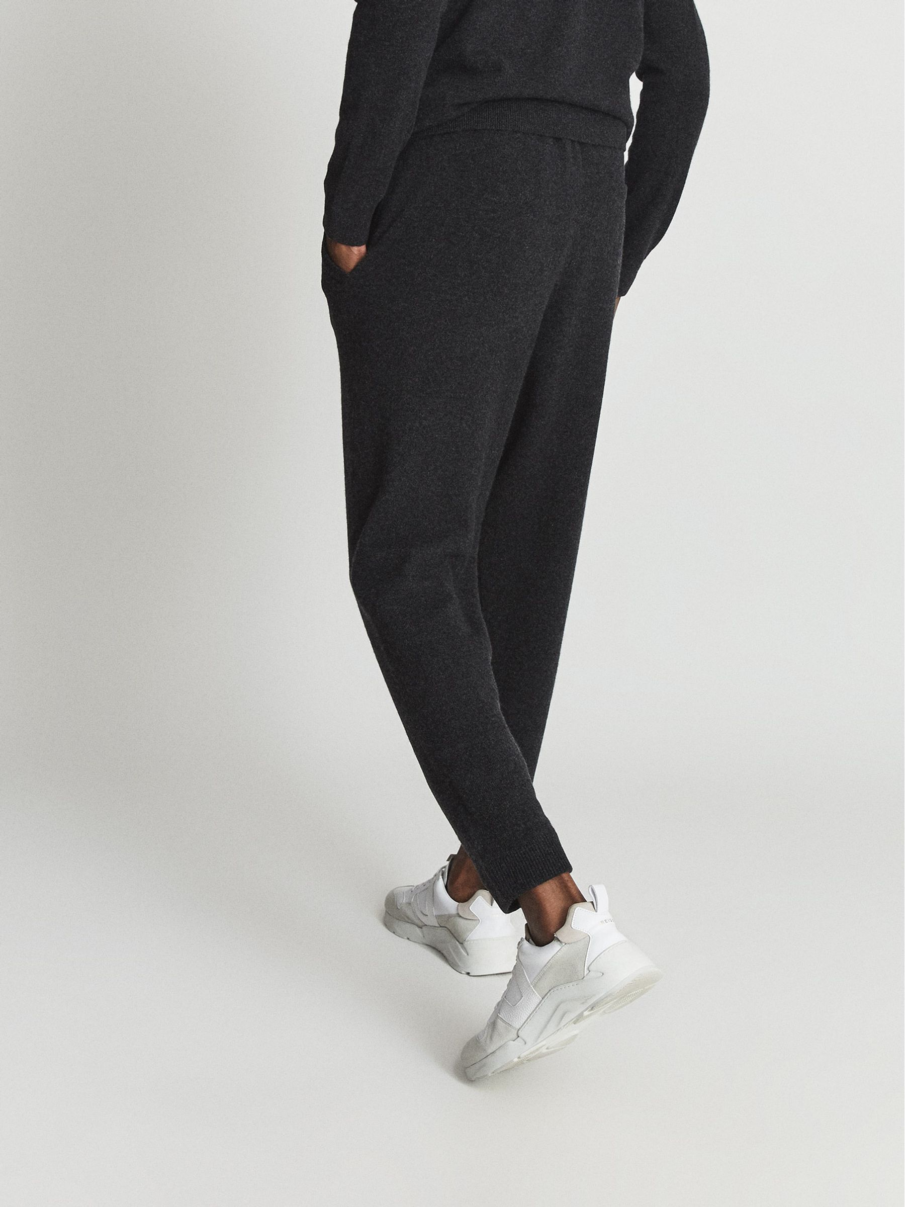 Cashmere Blend Joggers in Charcoal - Image 5 of 5