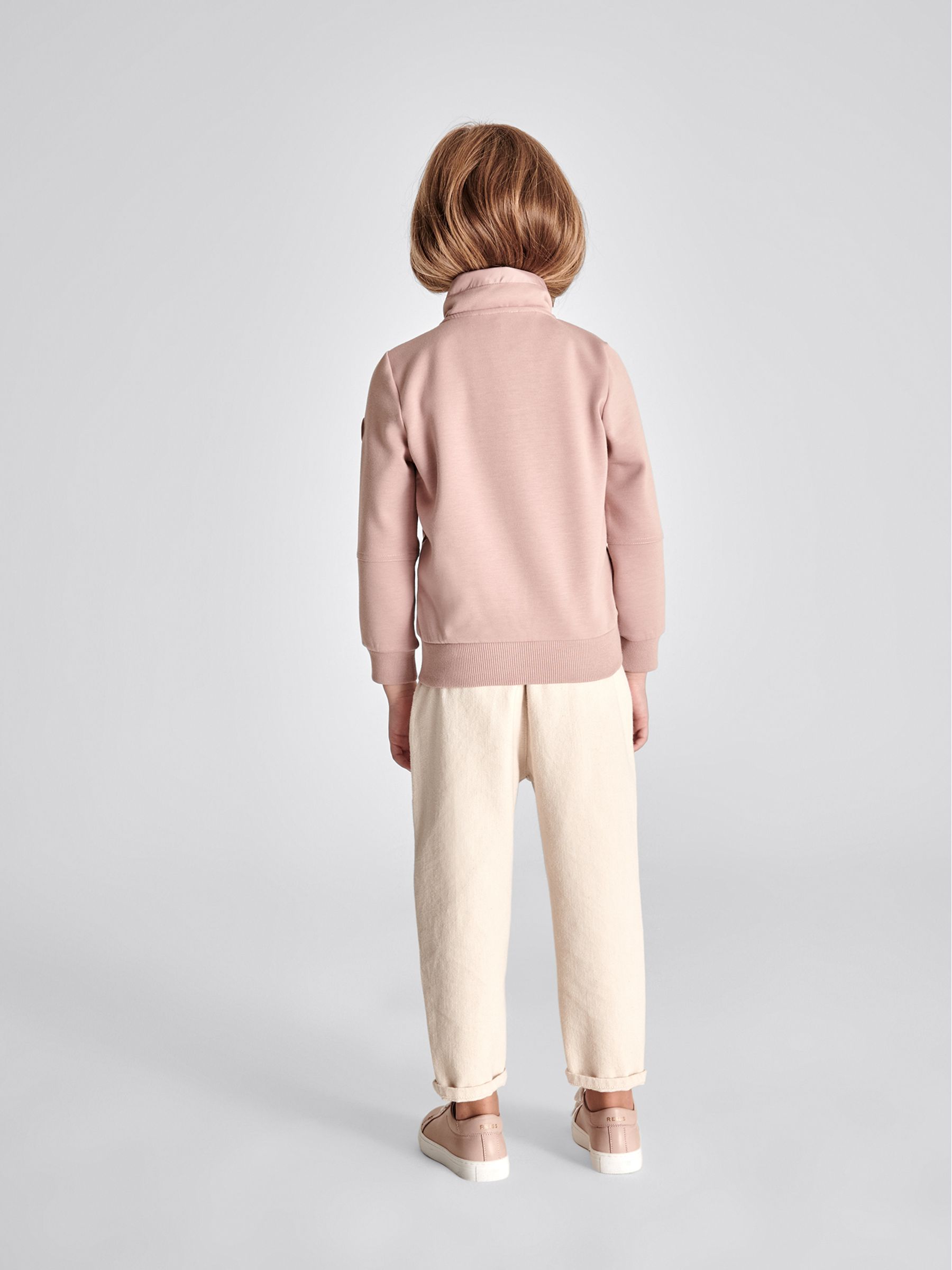 Zip Up Quilted Jacket in Pink - Image 5 of 7