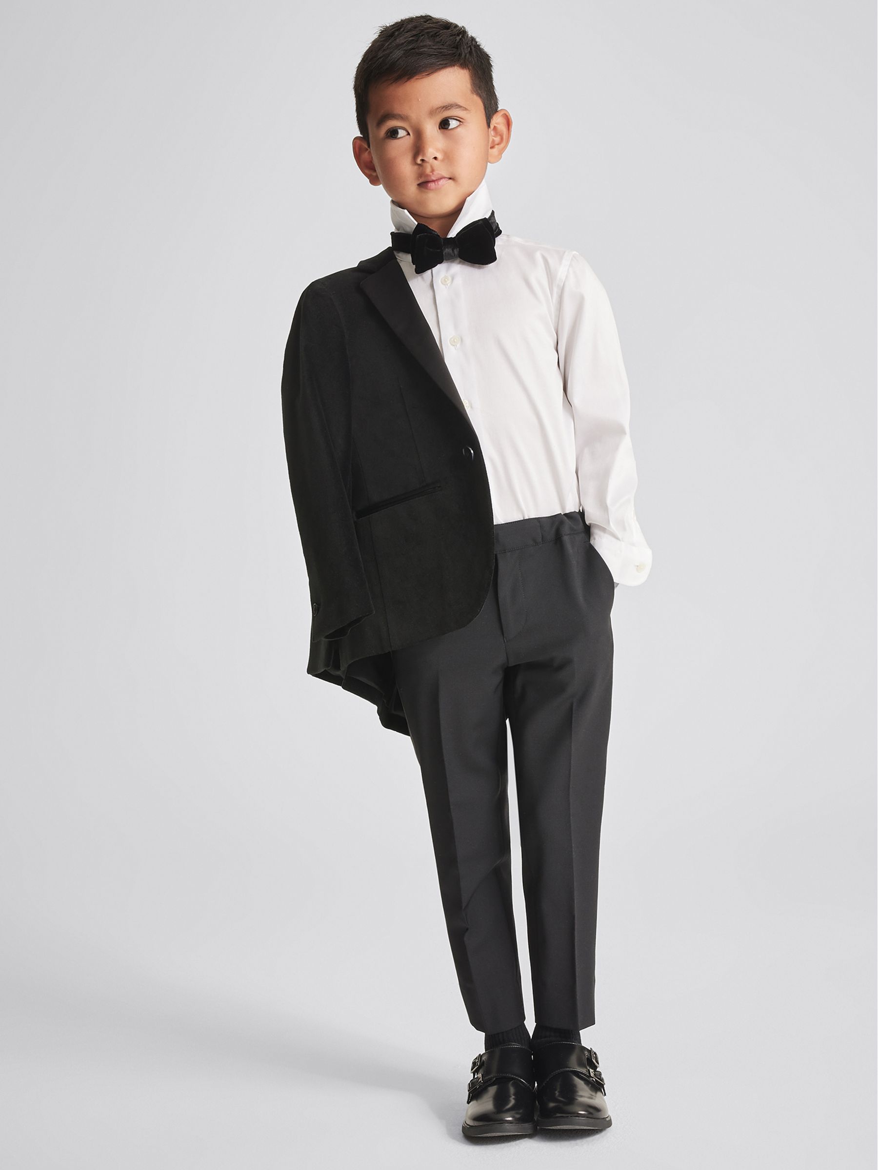 Velvet Bow Tie in Black - Image 1 of 4