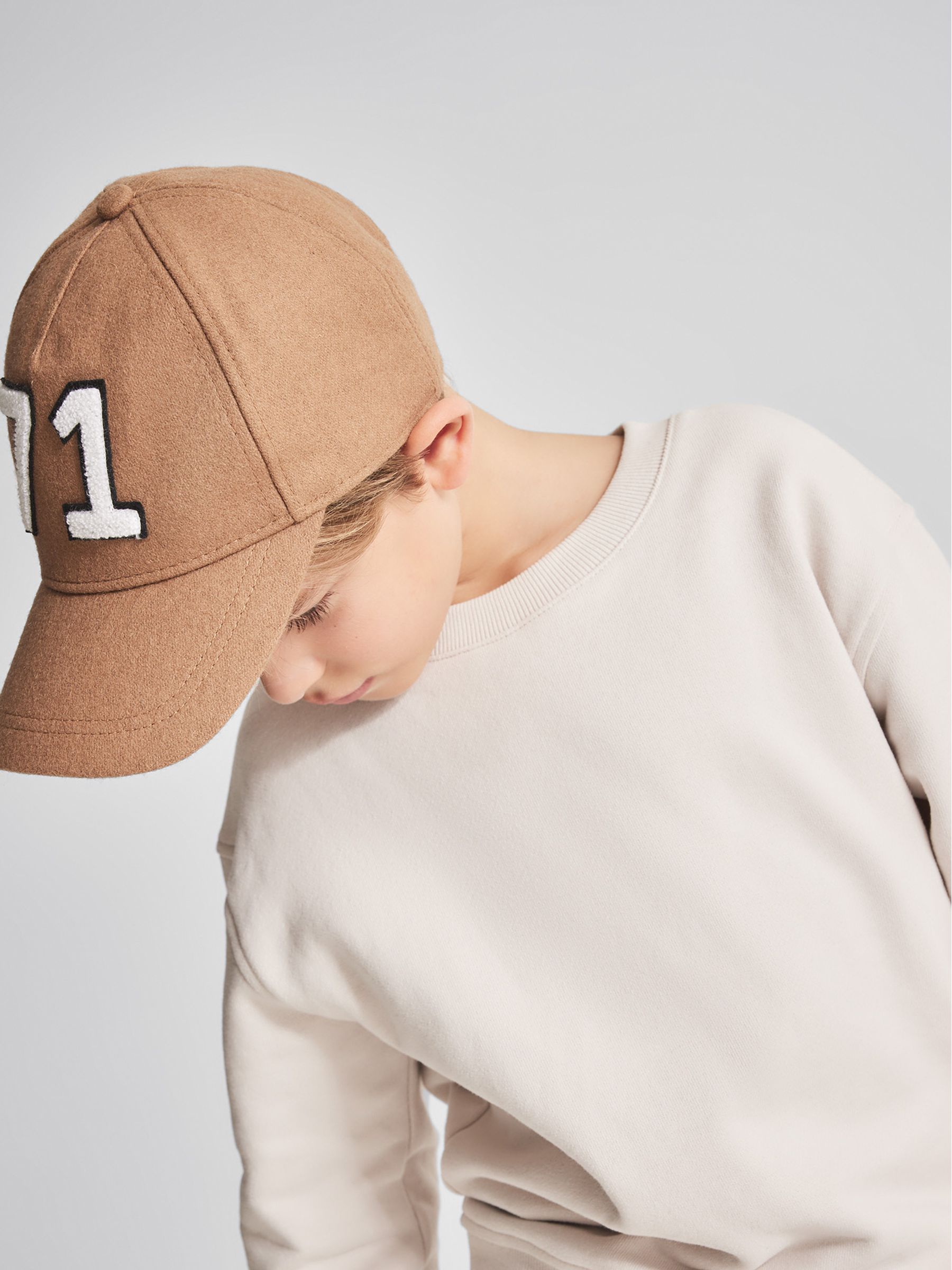 Felted Cap in Camel - Image 5 of 6