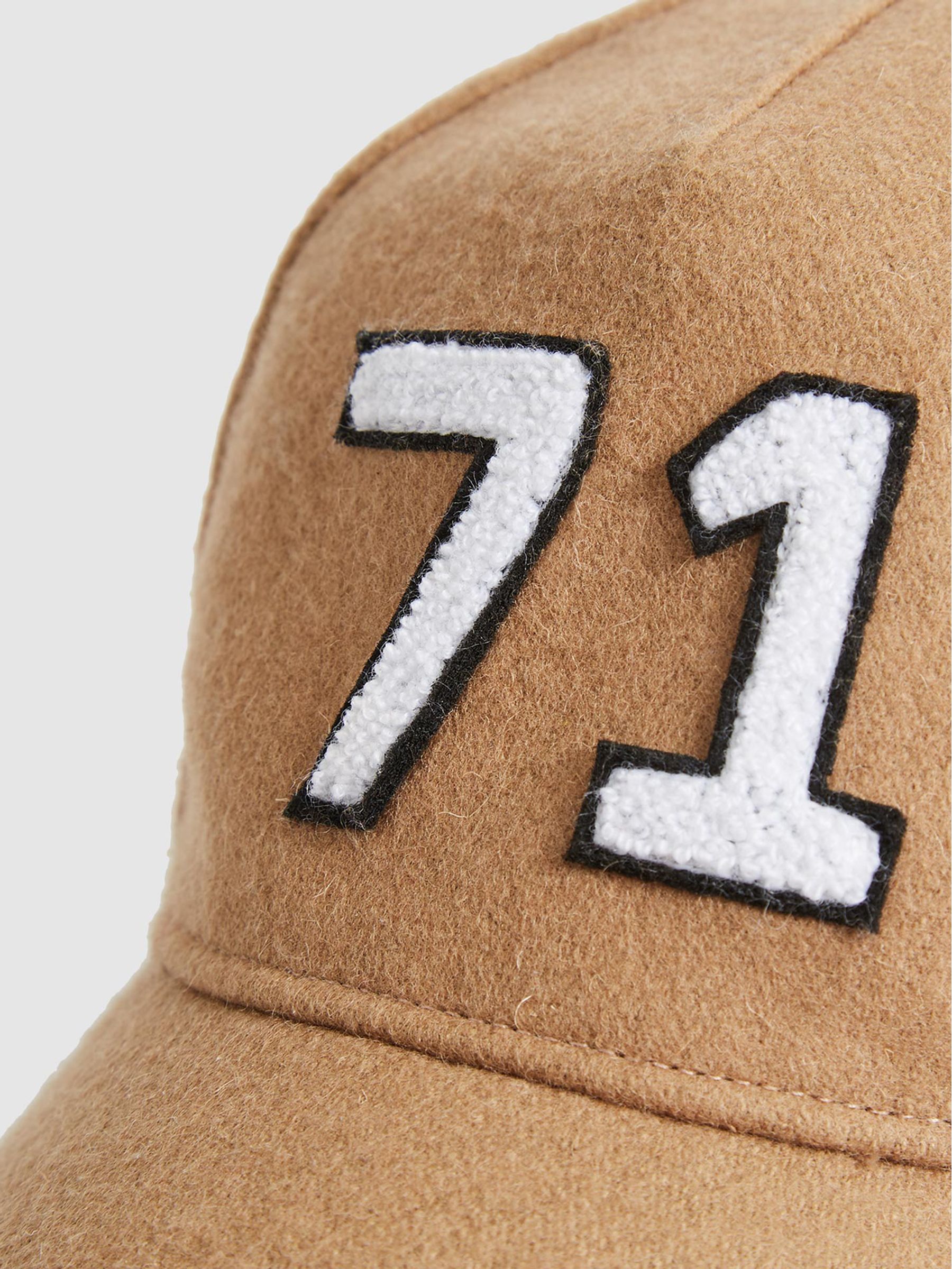 Felted Cap in Camel - Image 6 of 6