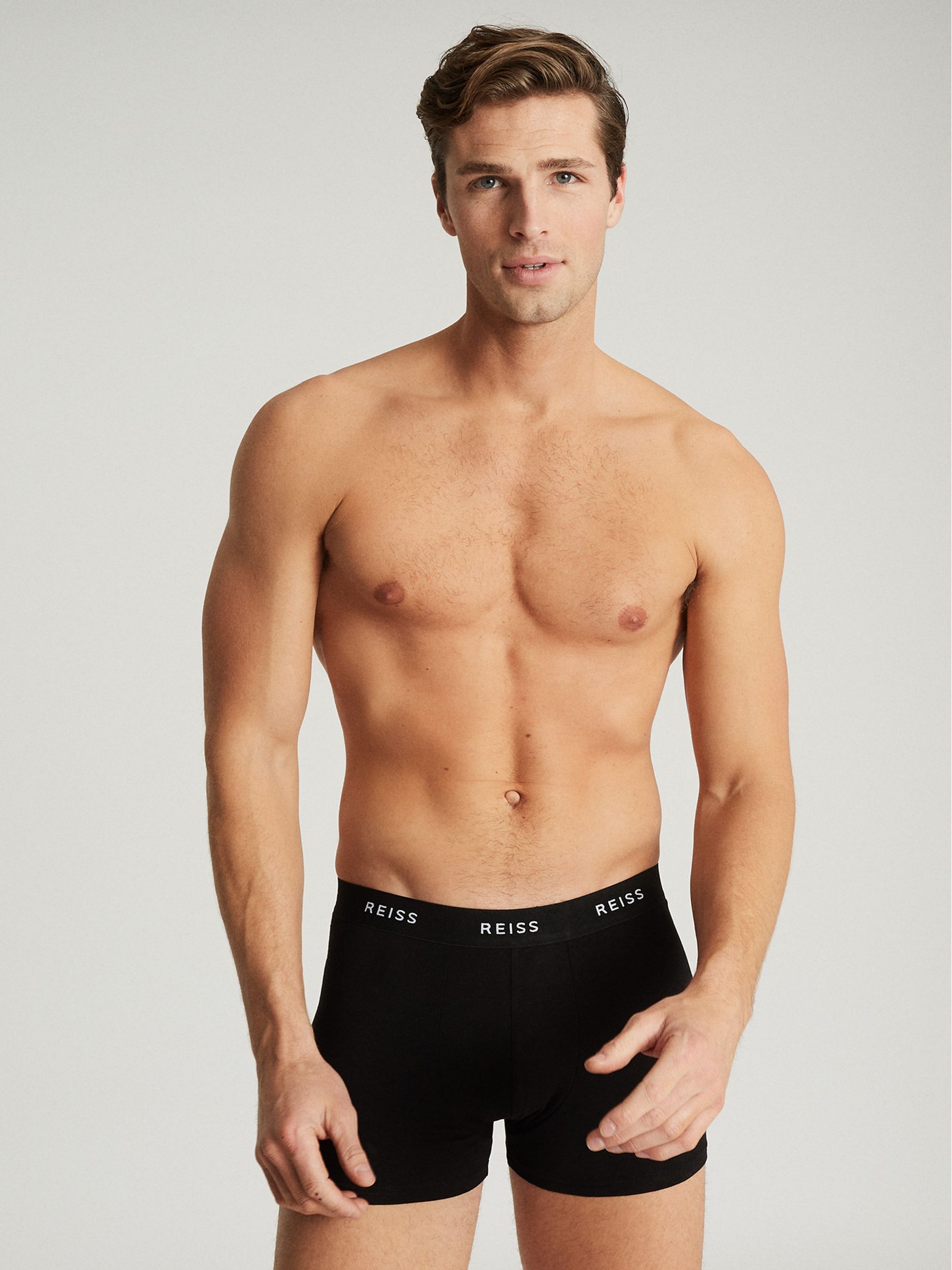 Boxershorts aus Bio-Baumwolle, Dreierpack, Schwarz - Bild 3 von 7