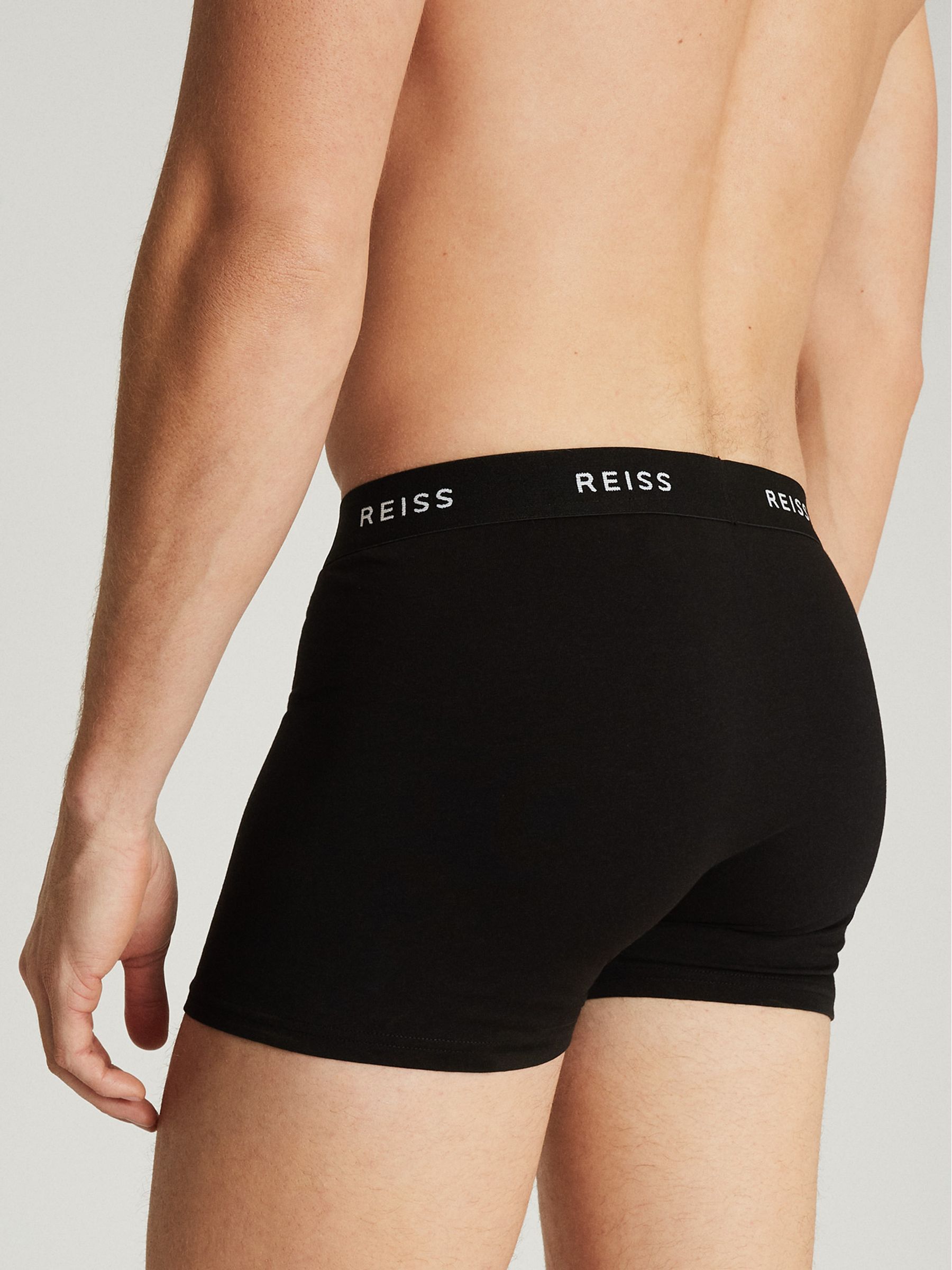 Boxershorts aus Bio-Baumwolle, Dreierpack, Schwarz - Bild 4 von 7