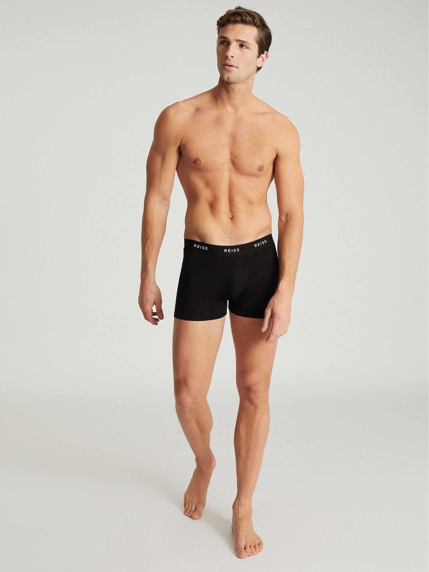 Boxershorts aus Bio-Baumwolle, Dreierpack, Schwarz - Bild 6 von 7