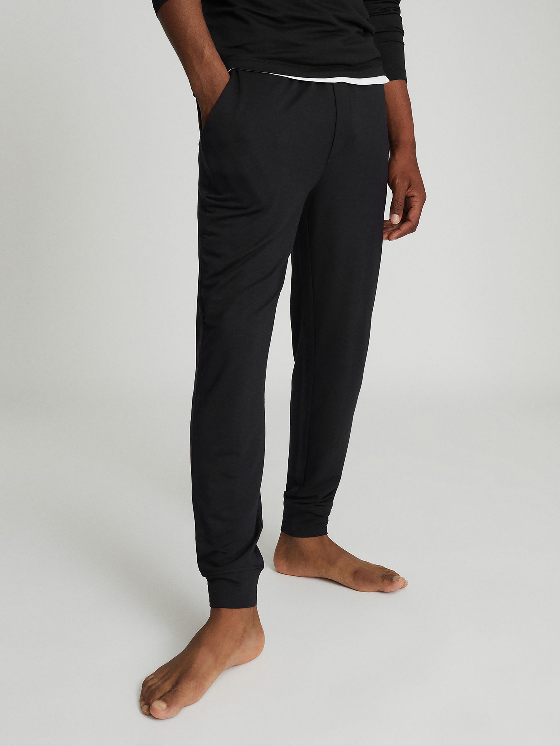 Jersey Tracksuit Joggers in Charcoal - Image 3 of 5