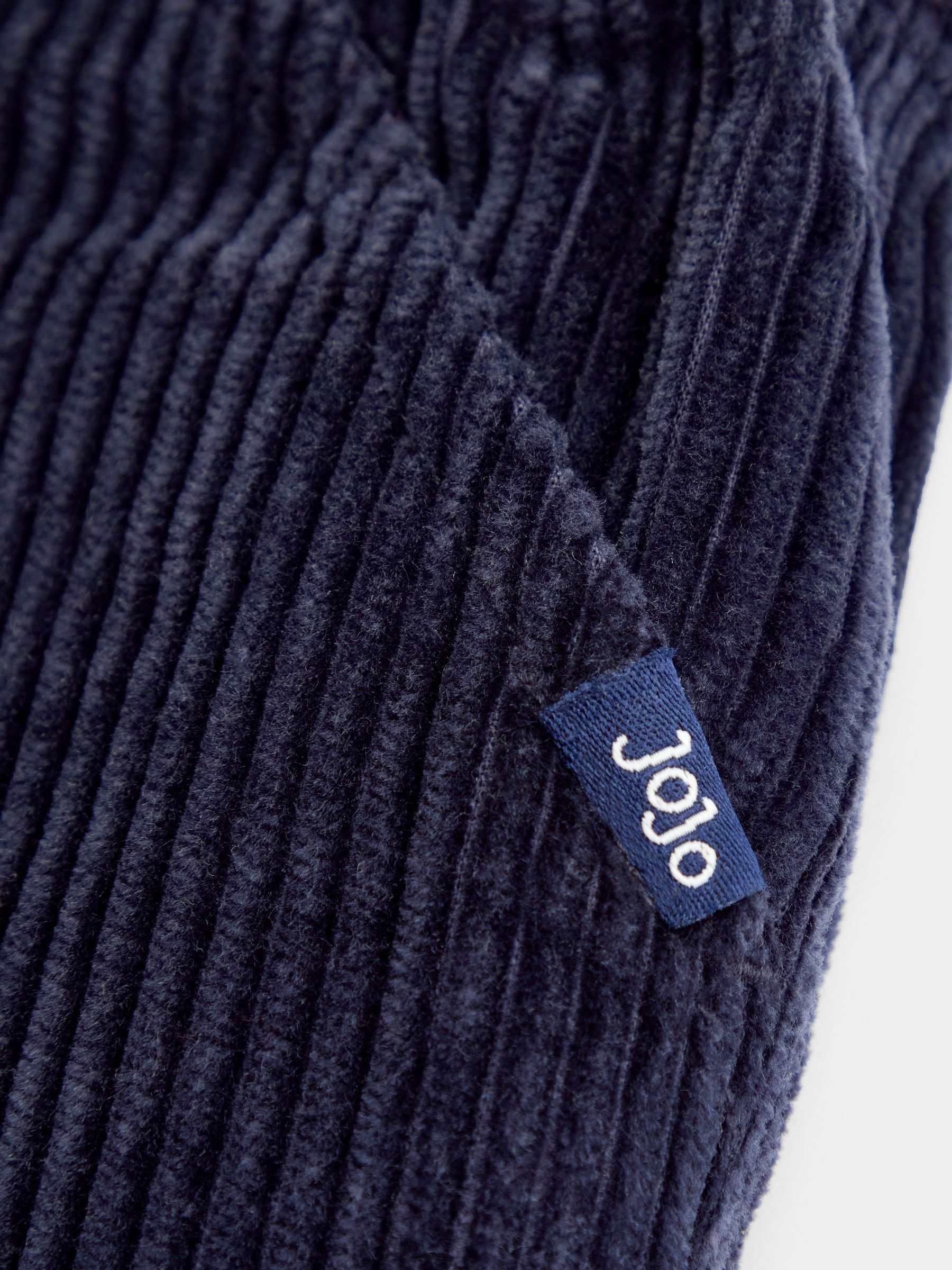 Navy Blue Cord Pull-Up Trousers - Image 3 of 4