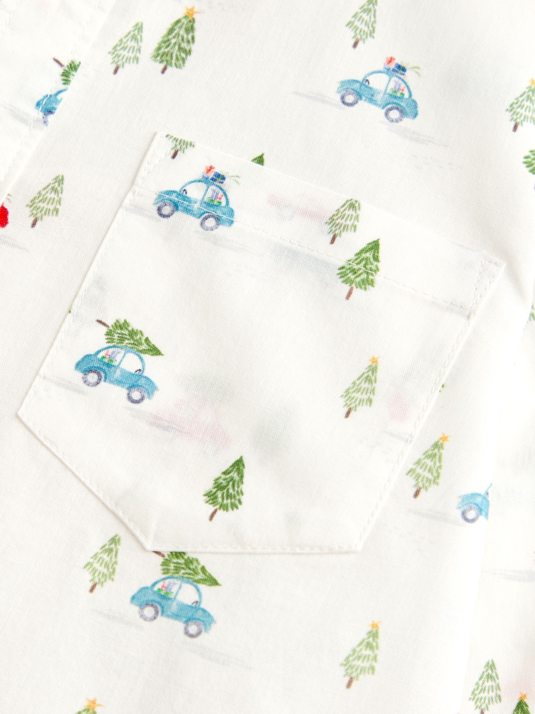 Dark Green Christmas Car Print Shirt & Cord Trousers Set - Image 6 of 7