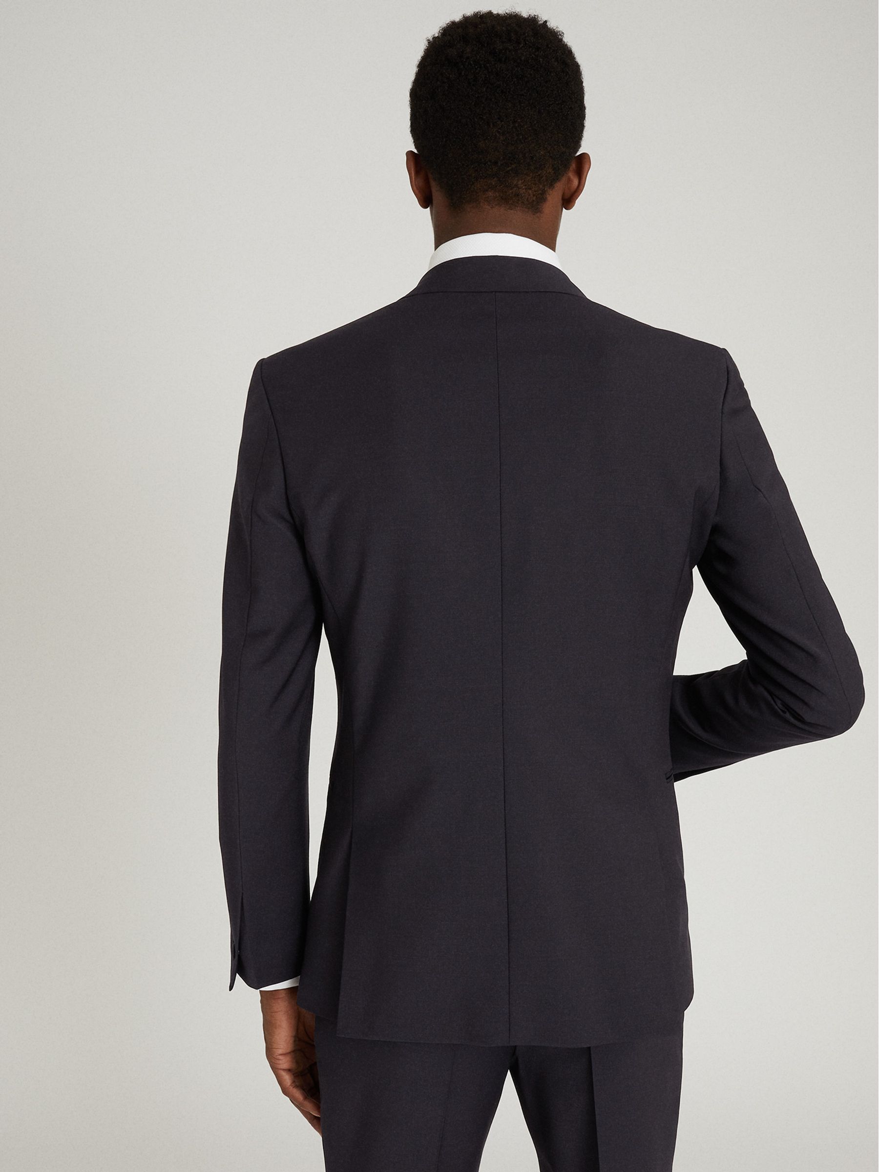 Modern Fit Performance Dinner Jacket in Navy - Image 5 of 5