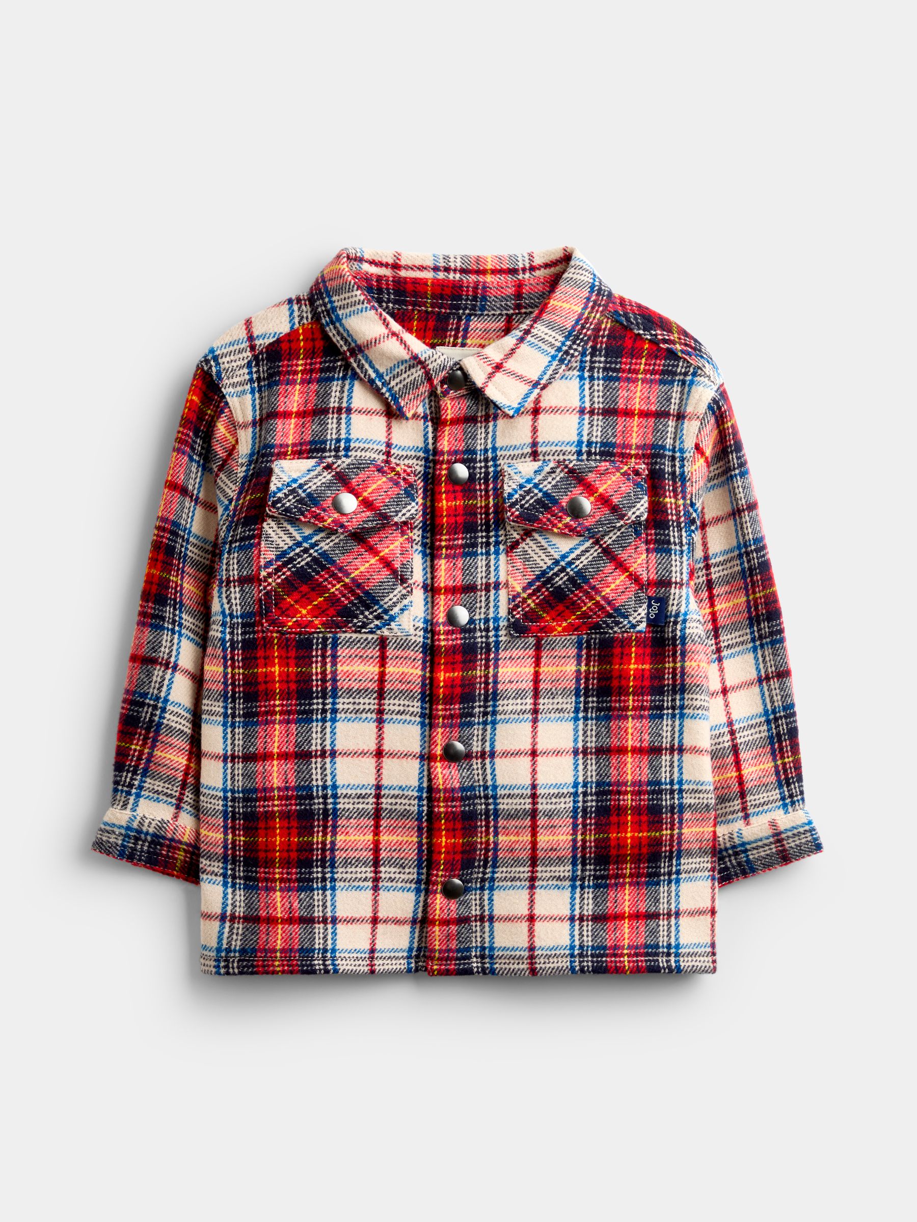 Red Check Brushed Shacket & T-Shirt Set - Image 6 of 9