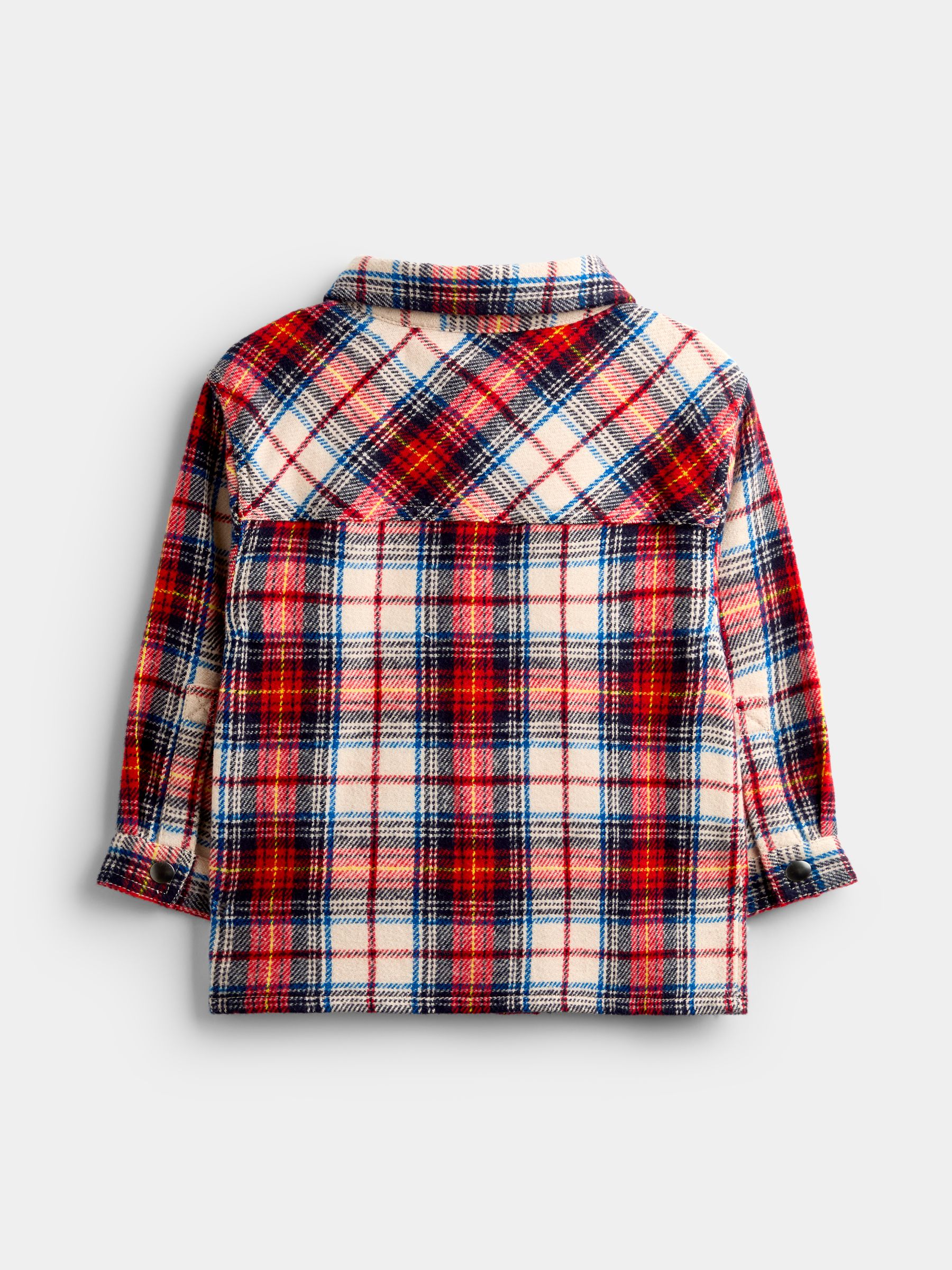 Red Check Brushed Shacket & T-Shirt Set - Image 7 of 9