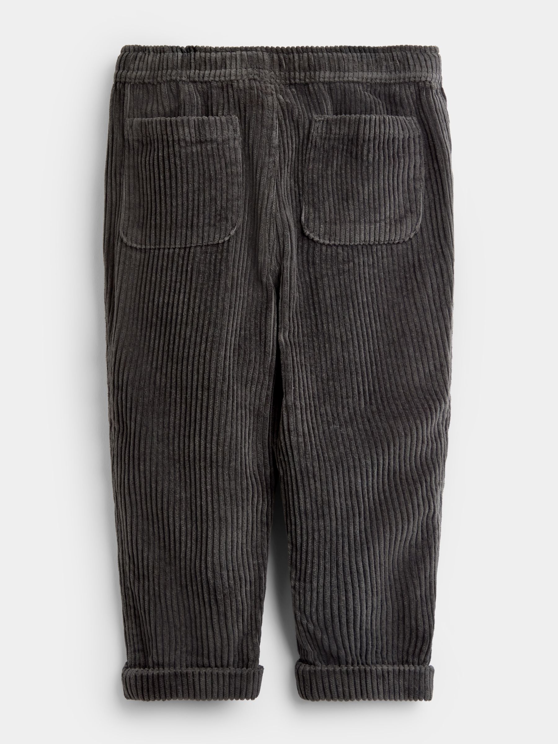 Charcoal Grey Cord Pull-Up Trousers - Image 2 of 4