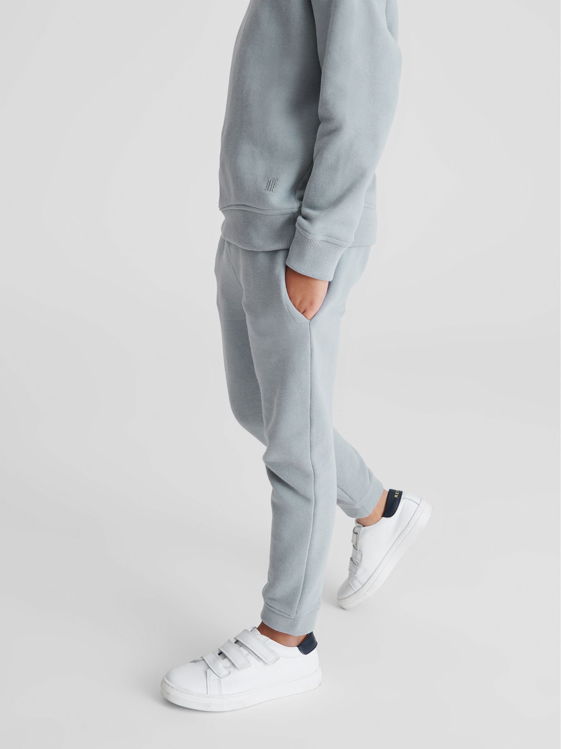 Garment Dye Joggers in Dusty Blue - Image 1 of 5