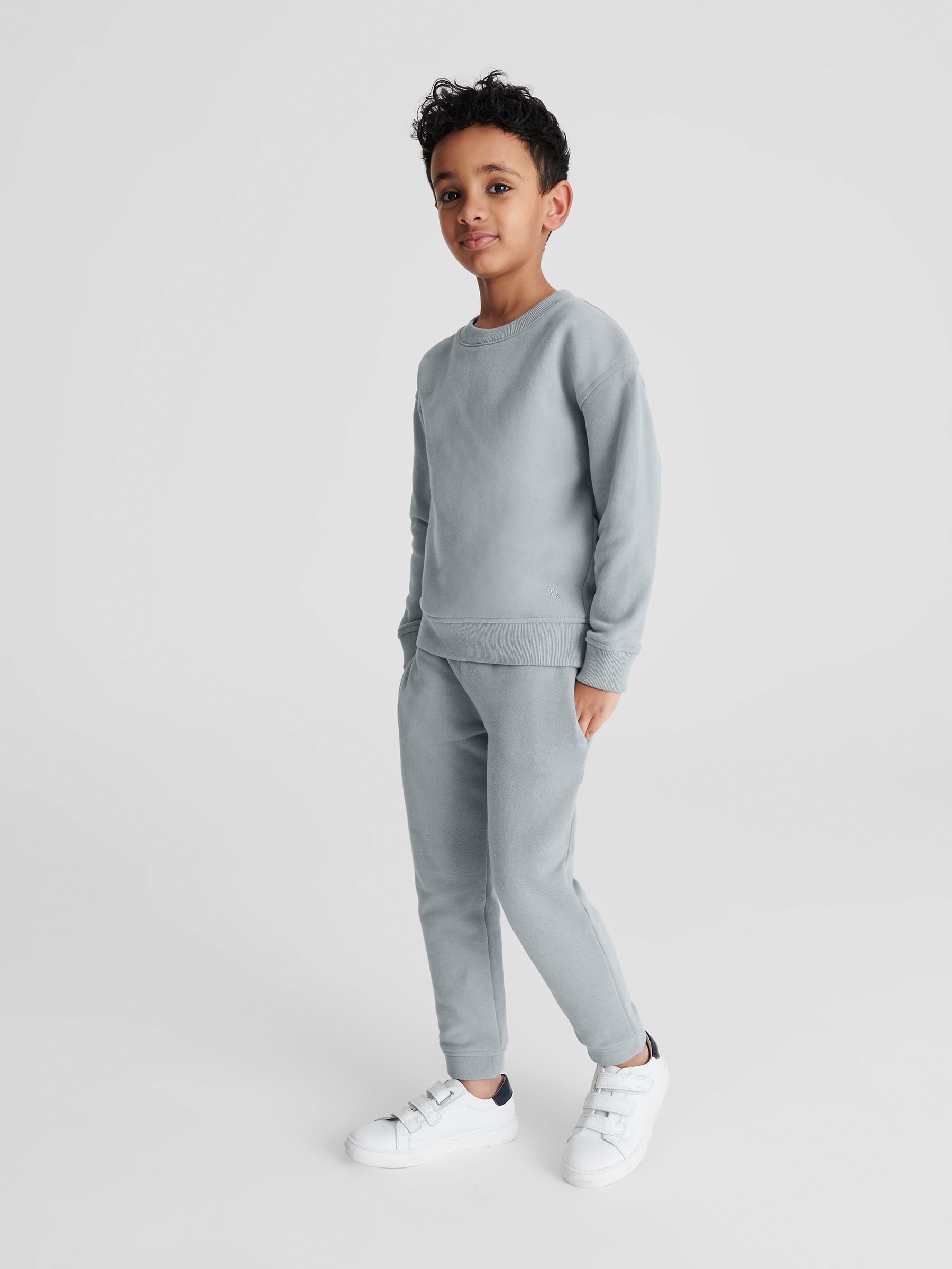 Garment Dye Joggers in Dusty Blue - Image 3 of 5