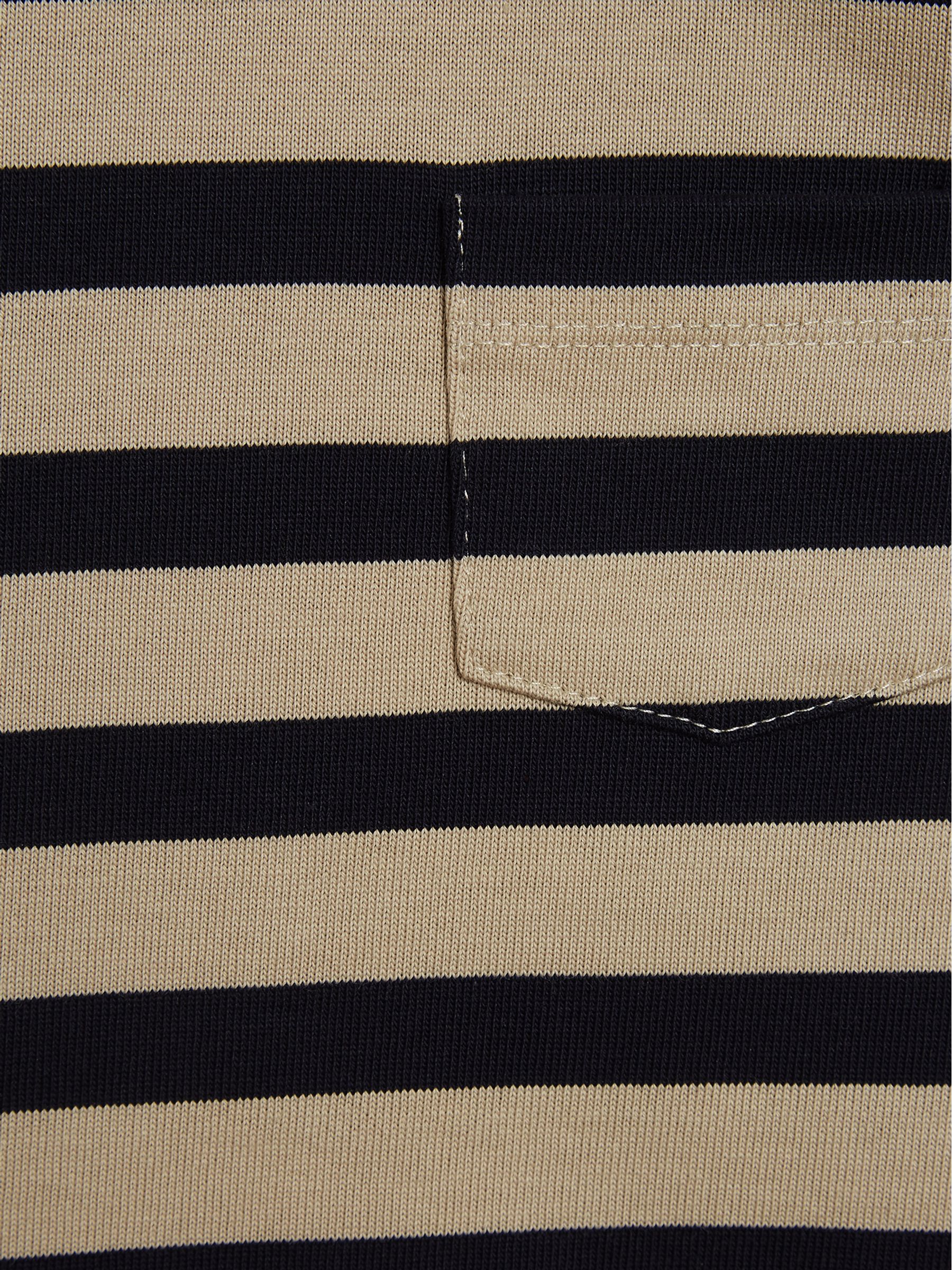 Stripe Crew Neck Jersey in Navy/Stone - Image 6 of 6