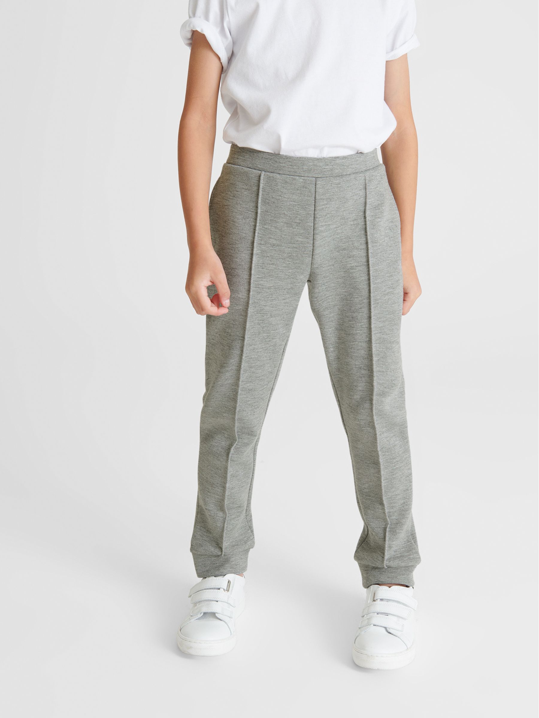 Neoprene Leisurewear Joggers in Soft Grey - Image 3 of 6