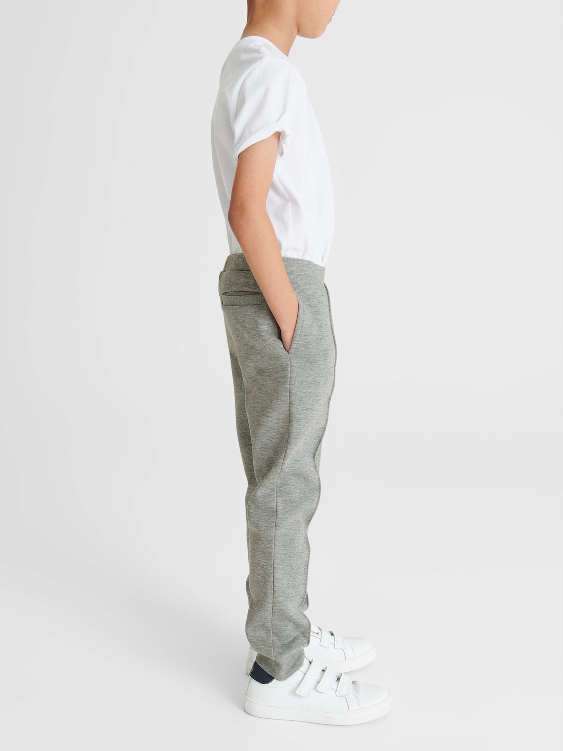 Neoprene Leisurewear Joggers in Soft Grey - Image 4 of 6