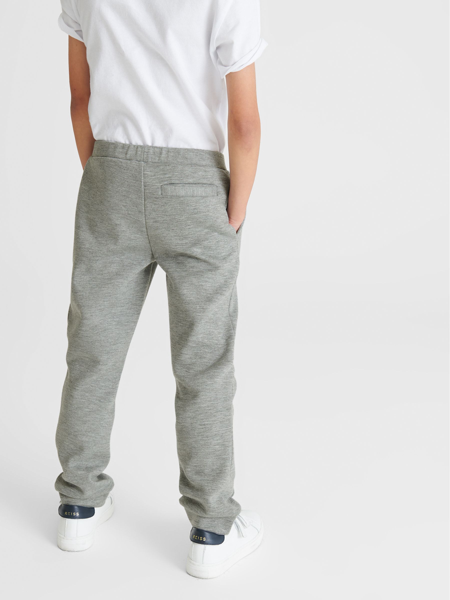 Neoprene Leisurewear Joggers in Soft Grey - Image 5 of 6