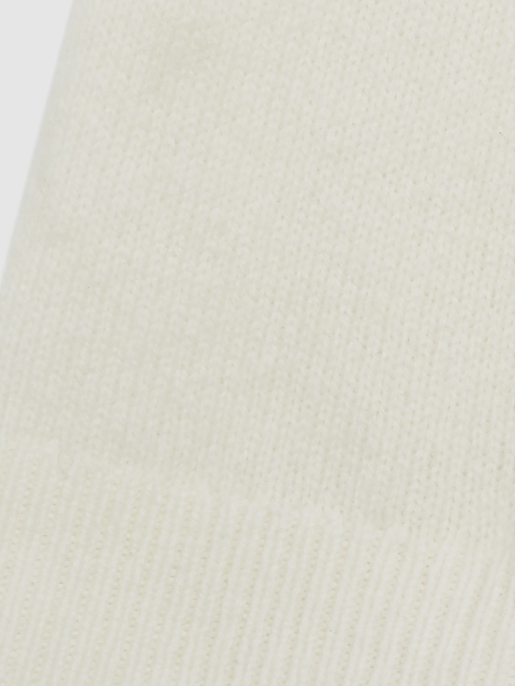 100% Merino Wool Crew Neck Jumper in Ecru - Image 5 of 5