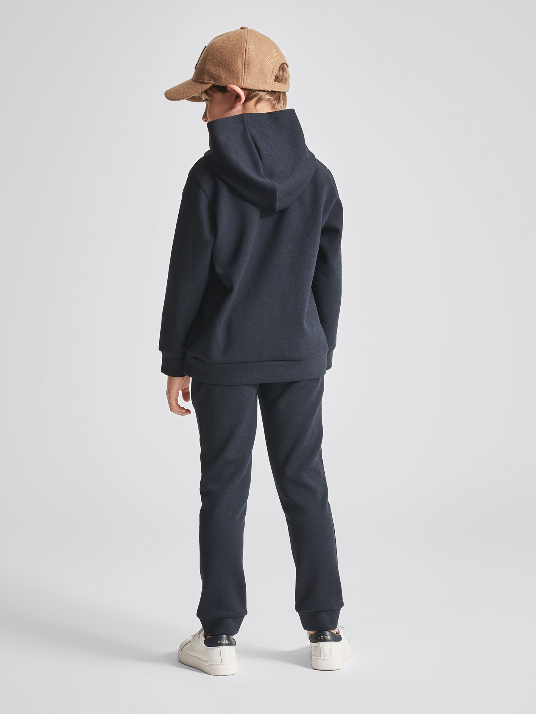 Jersey Hoodie in Navy - Image 5 of 7