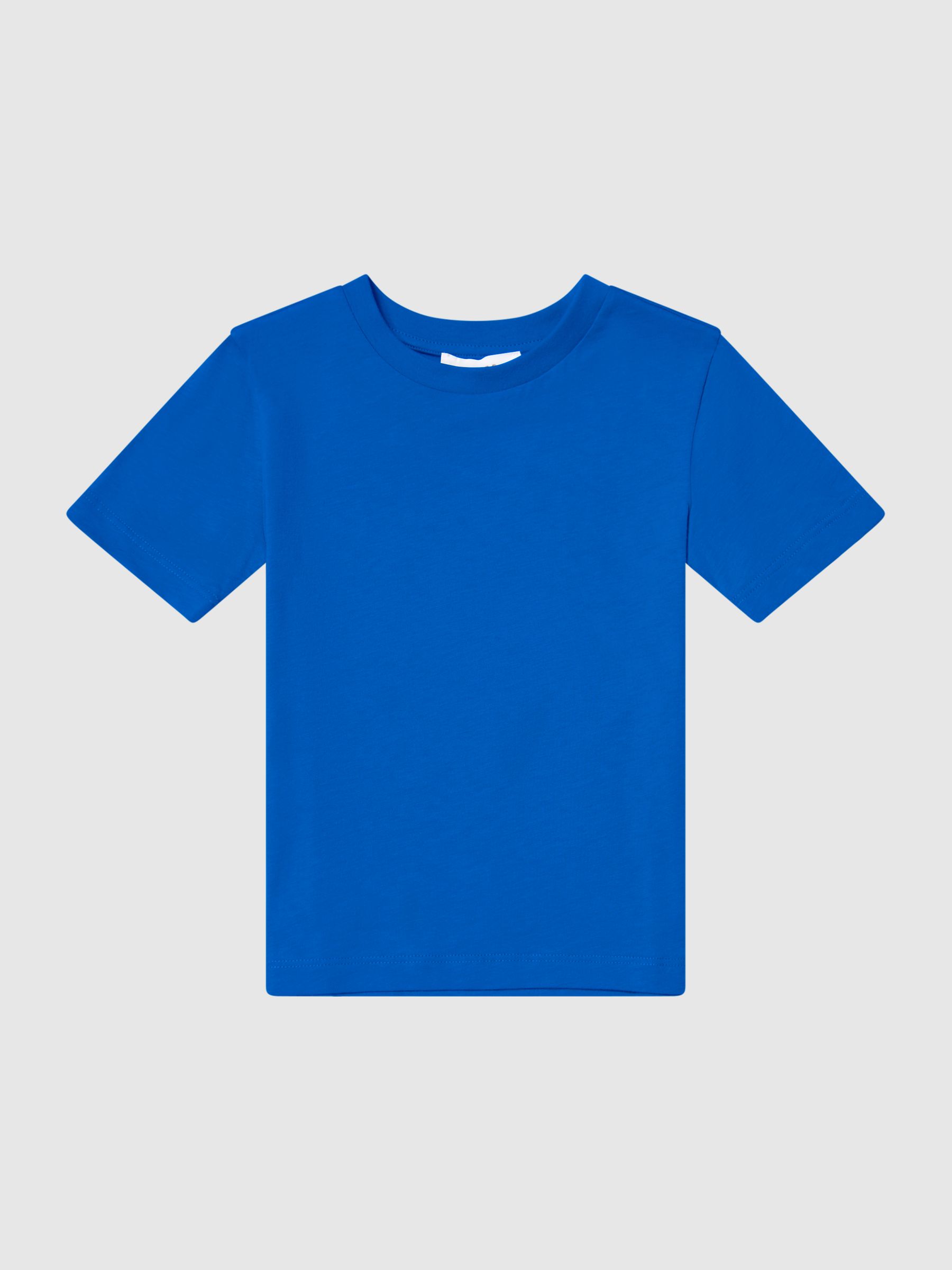Crew Neck T-shirt in Bright Blue - Image 2 of 5