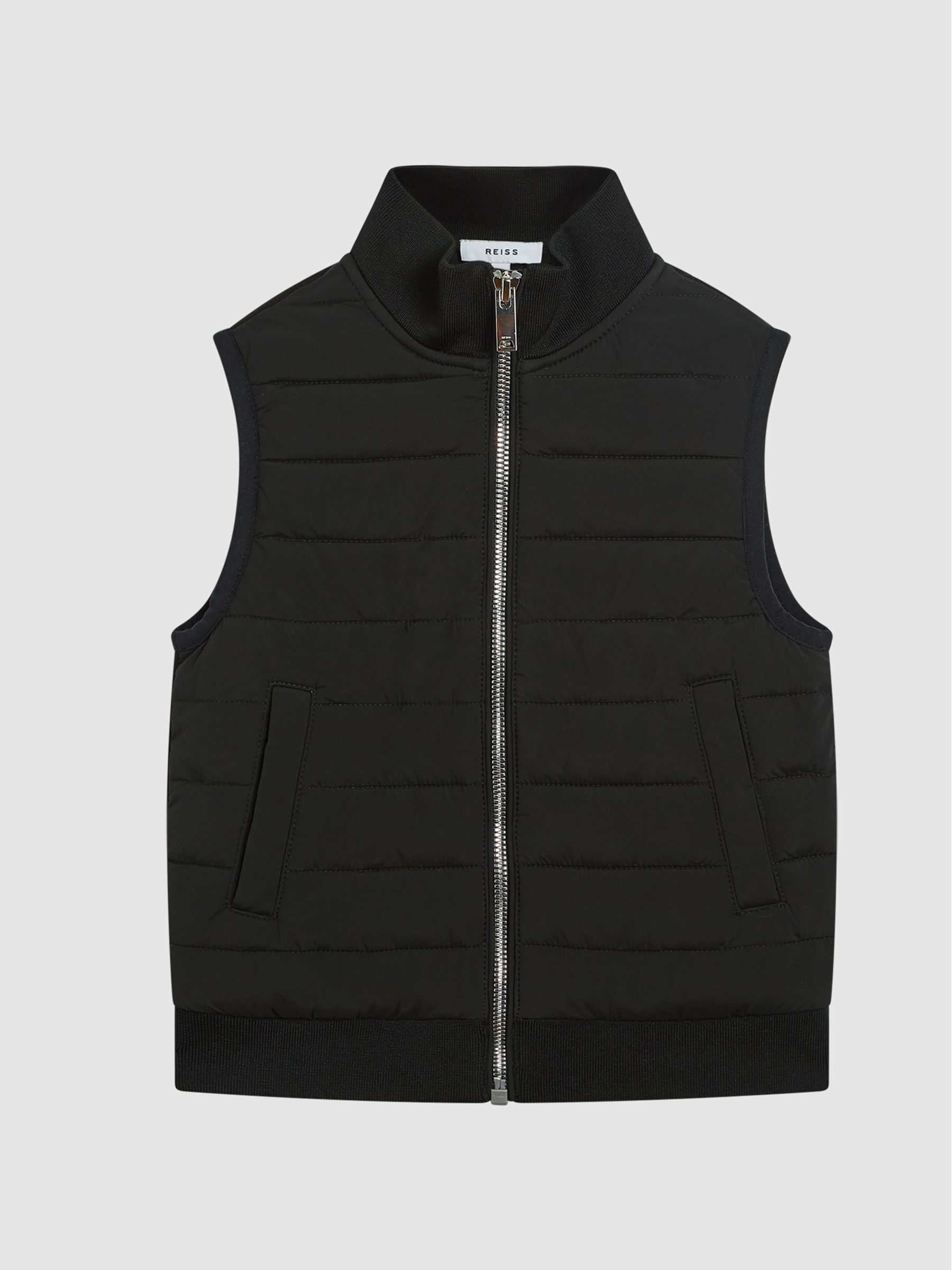 Hybrid Quilted Gilet in Black - Image 2 of 6 Hybrid Quilted Gilet in Black - Image 2 of 6
